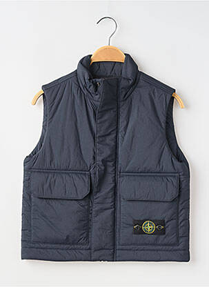 Geacă matlasată finisaj interior dublat fără glugă albastru STONE ISLAND băiat