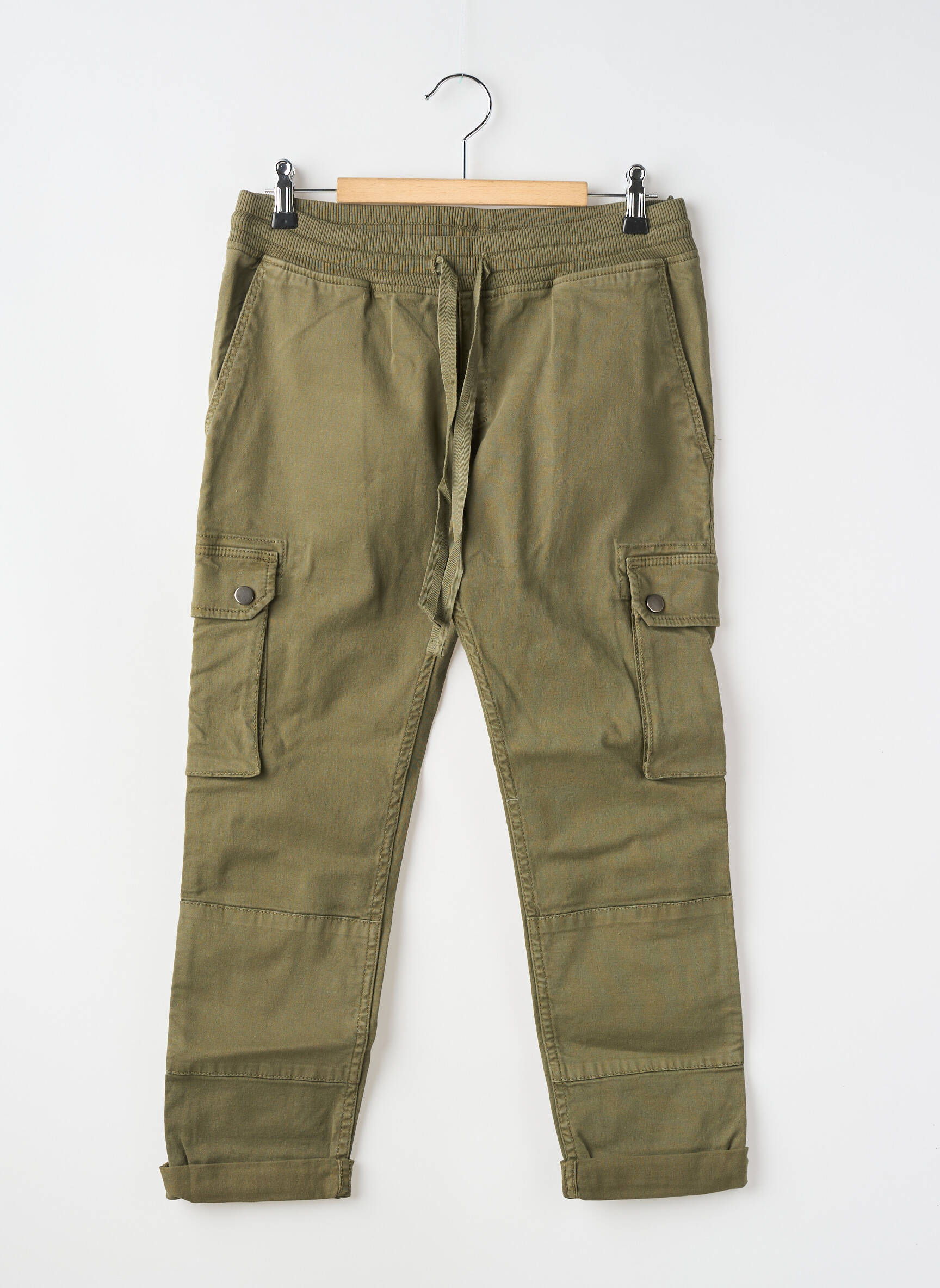 Pantalon cargo elasticitate talie elastică verde SWEET PANTS băiat