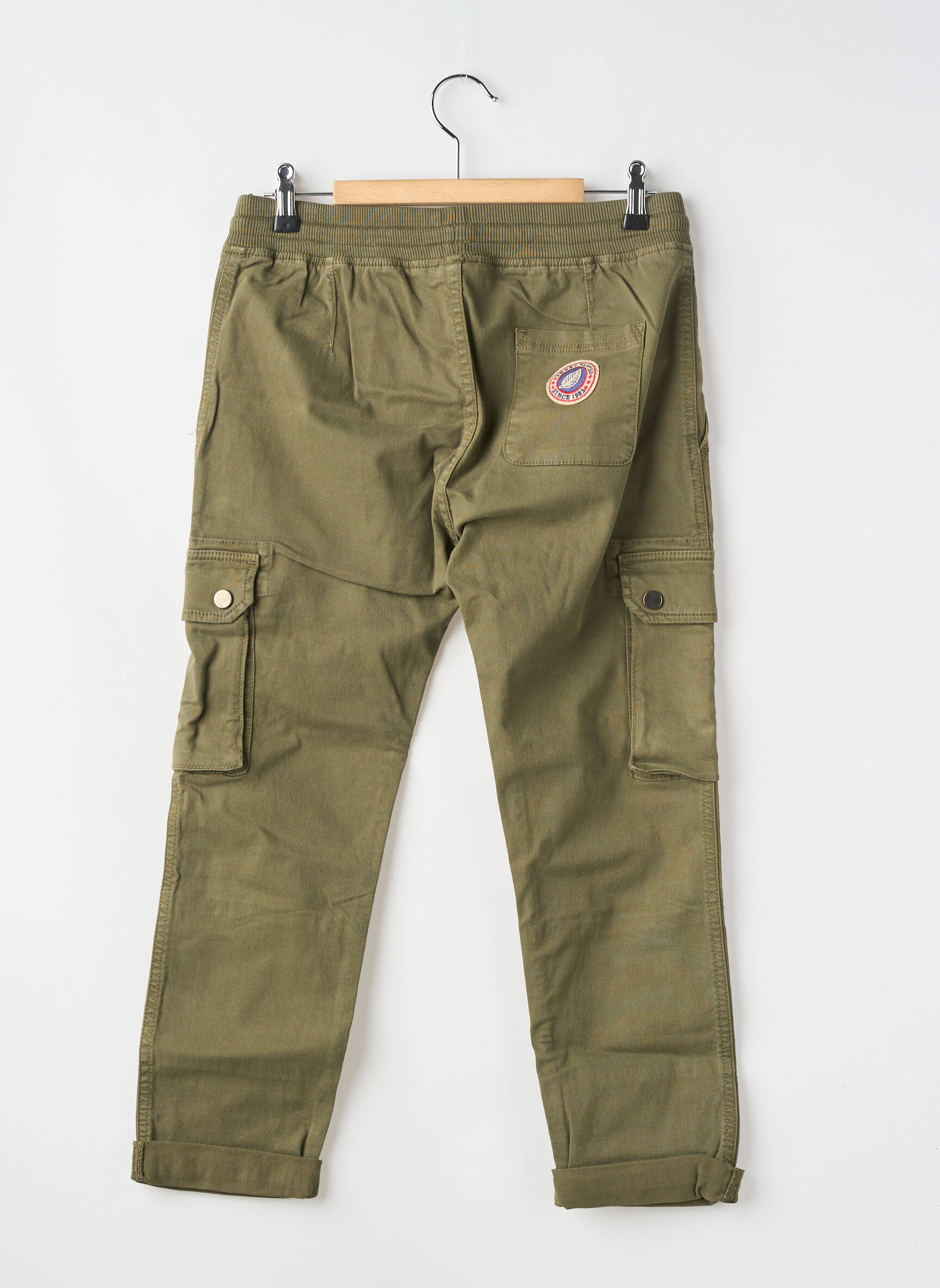 Pantalon cargo elasticitate talie elastică verde SWEET PANTS băiat