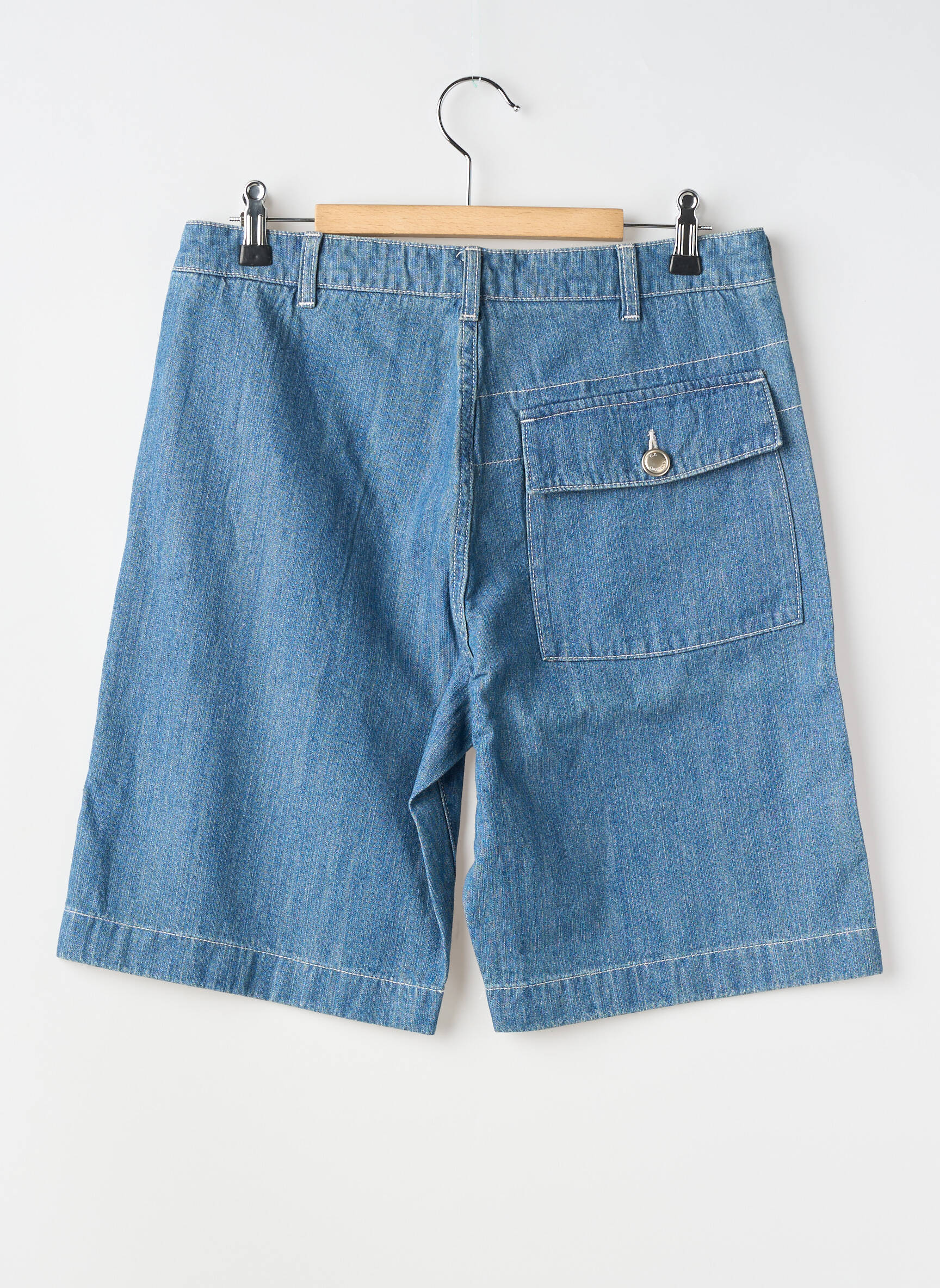Bermudă țesătură denim albastru CP COMPANY băiat