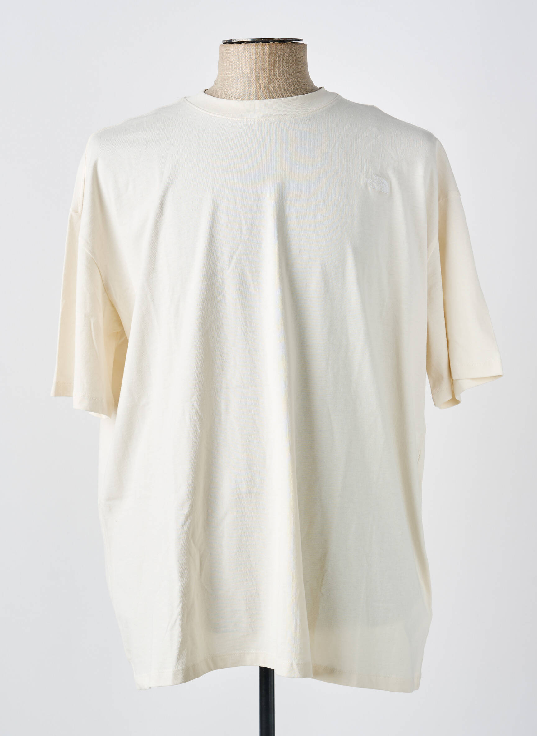 Tricou broderie mâneci scurte bej THE NORTH FACE bărbat
