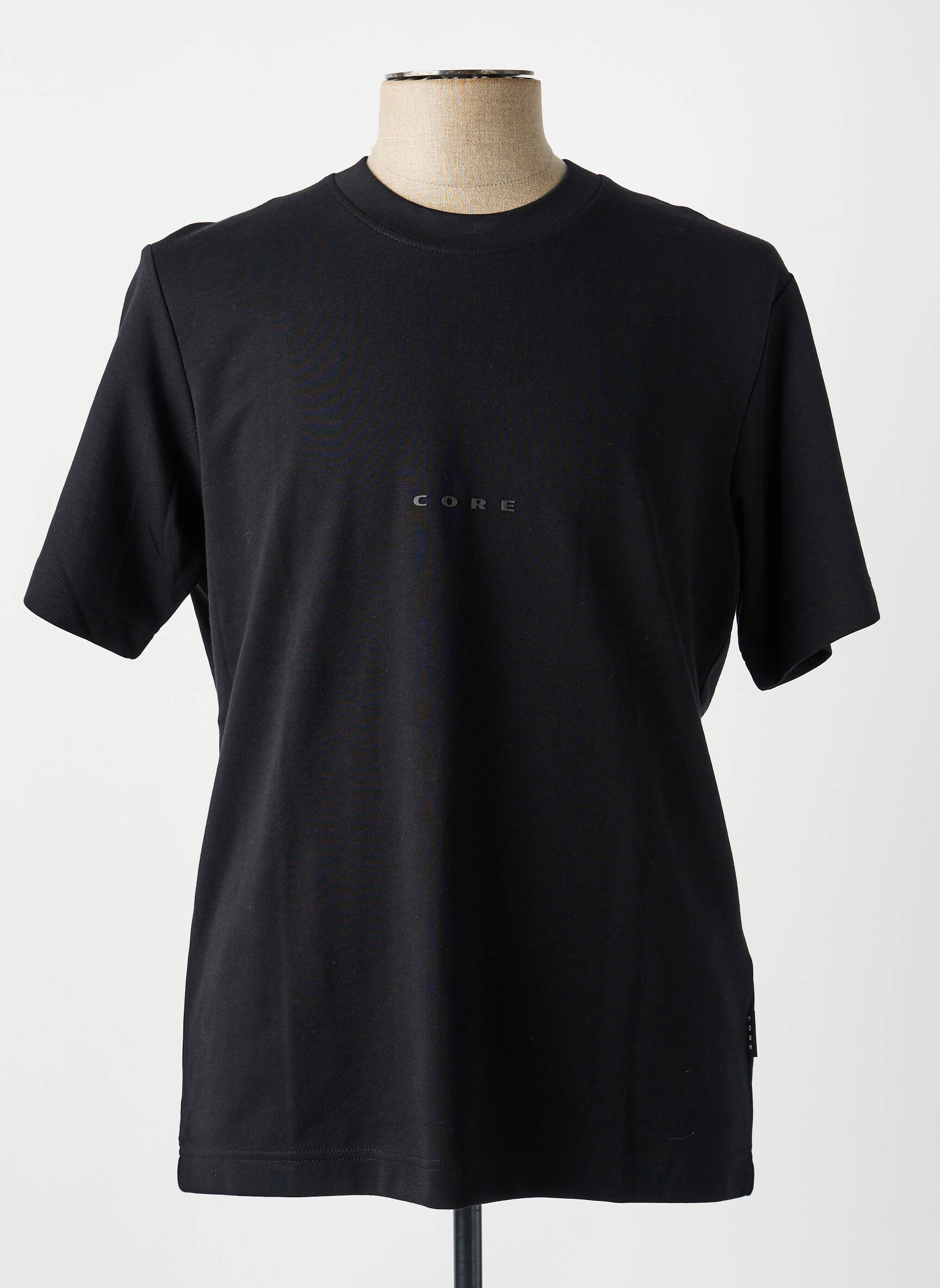 Tricou croială dreaptă mâneci scurte negru JACK & JONES bărbat