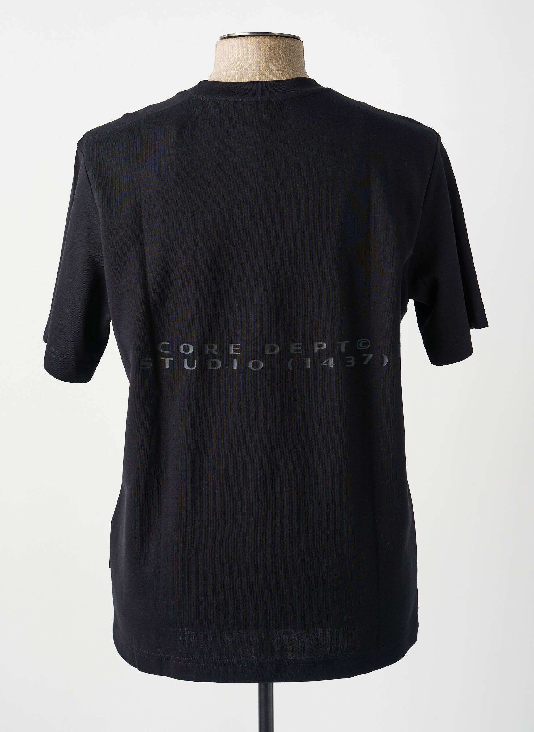 Tricou croială dreaptă mâneci scurte negru JACK & JONES bărbat