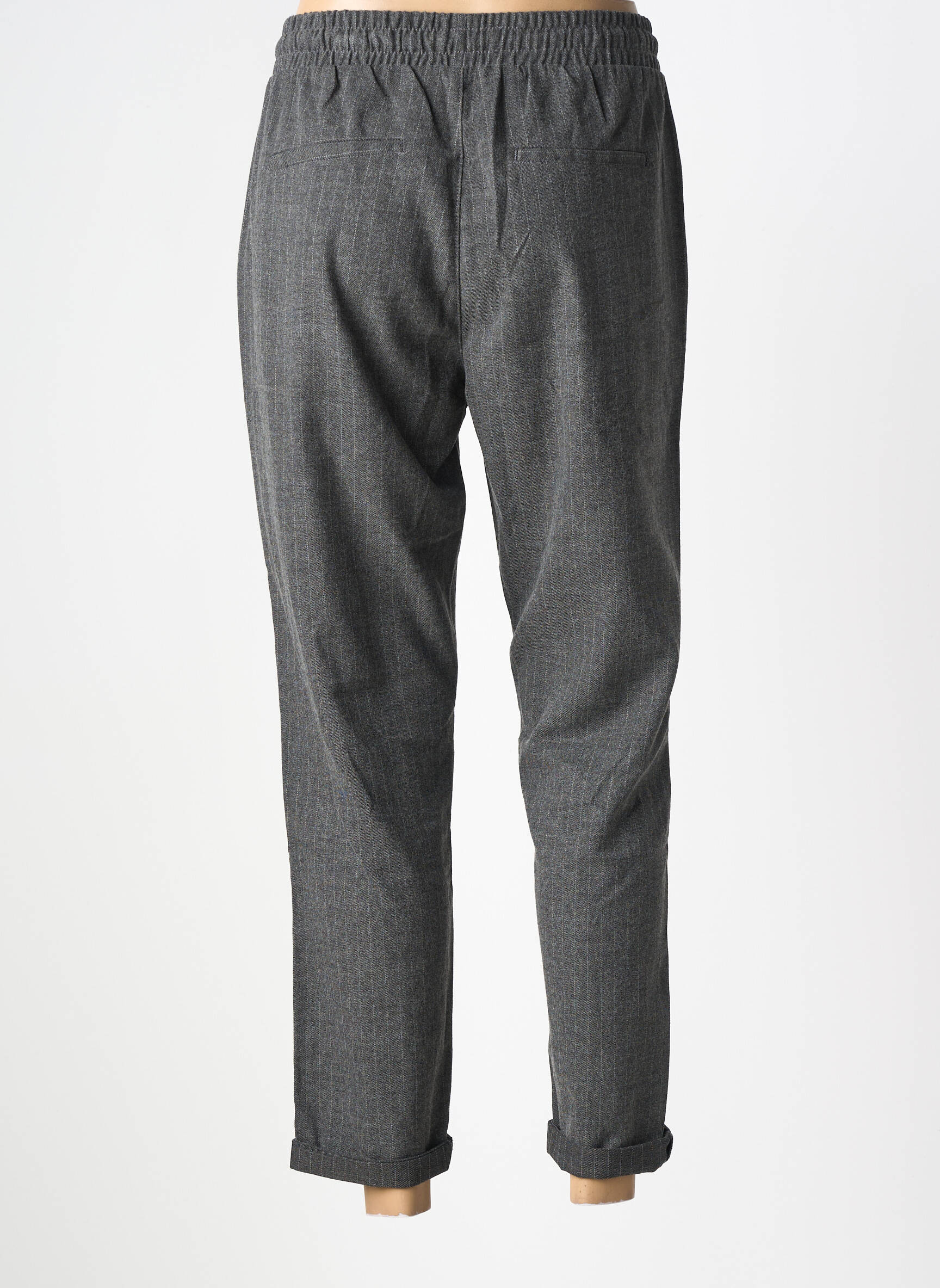 Pantalon drept elasticitate mărime normală gri TEDDY SMITH femeie