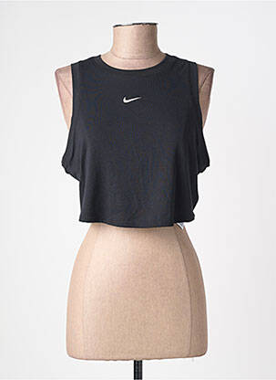 Top elasticitate fără mâneci negru NIKE femeie