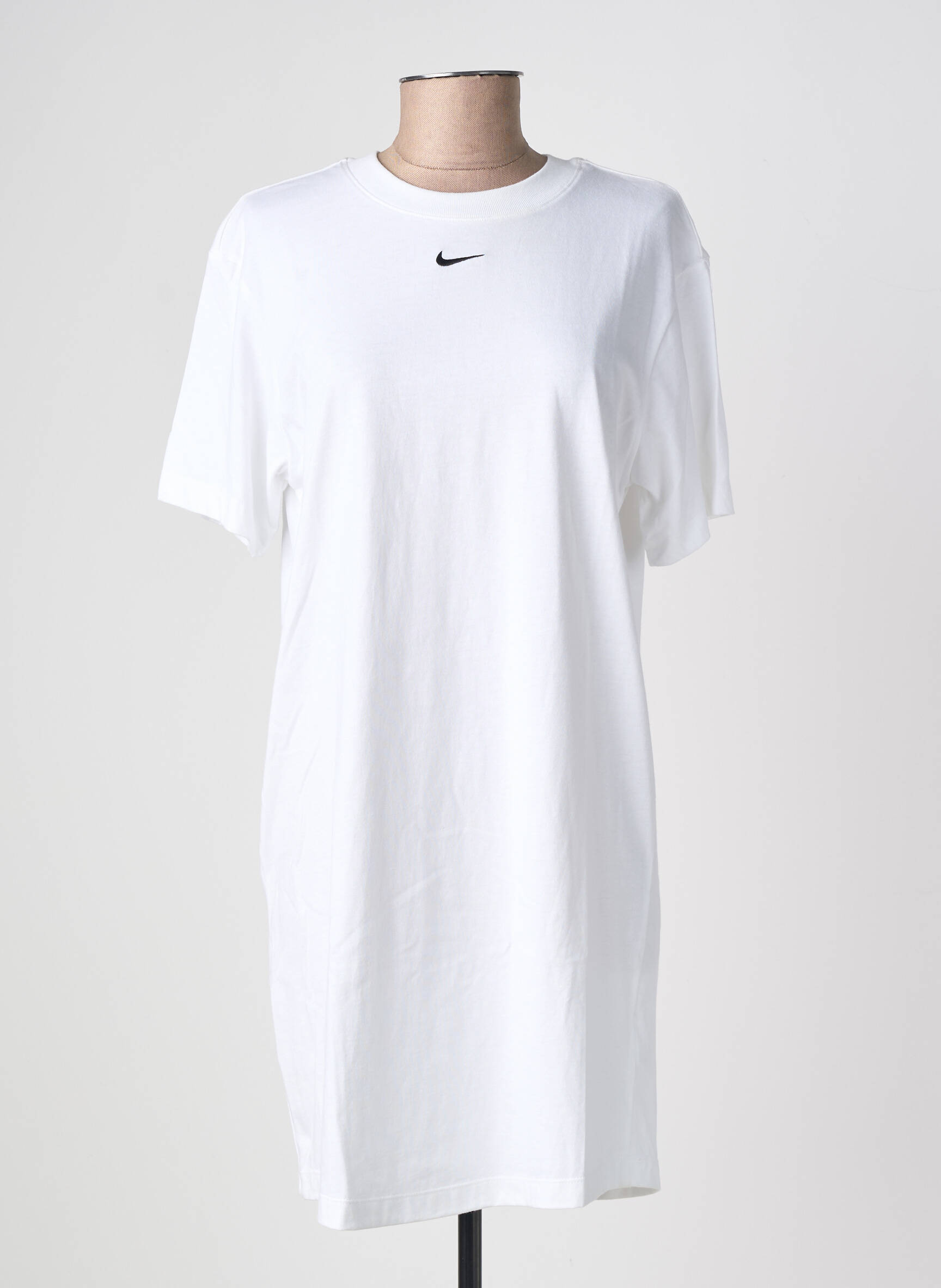 Rochie scurtă mâneci scurte mâneci scurte alb NIKE femeie