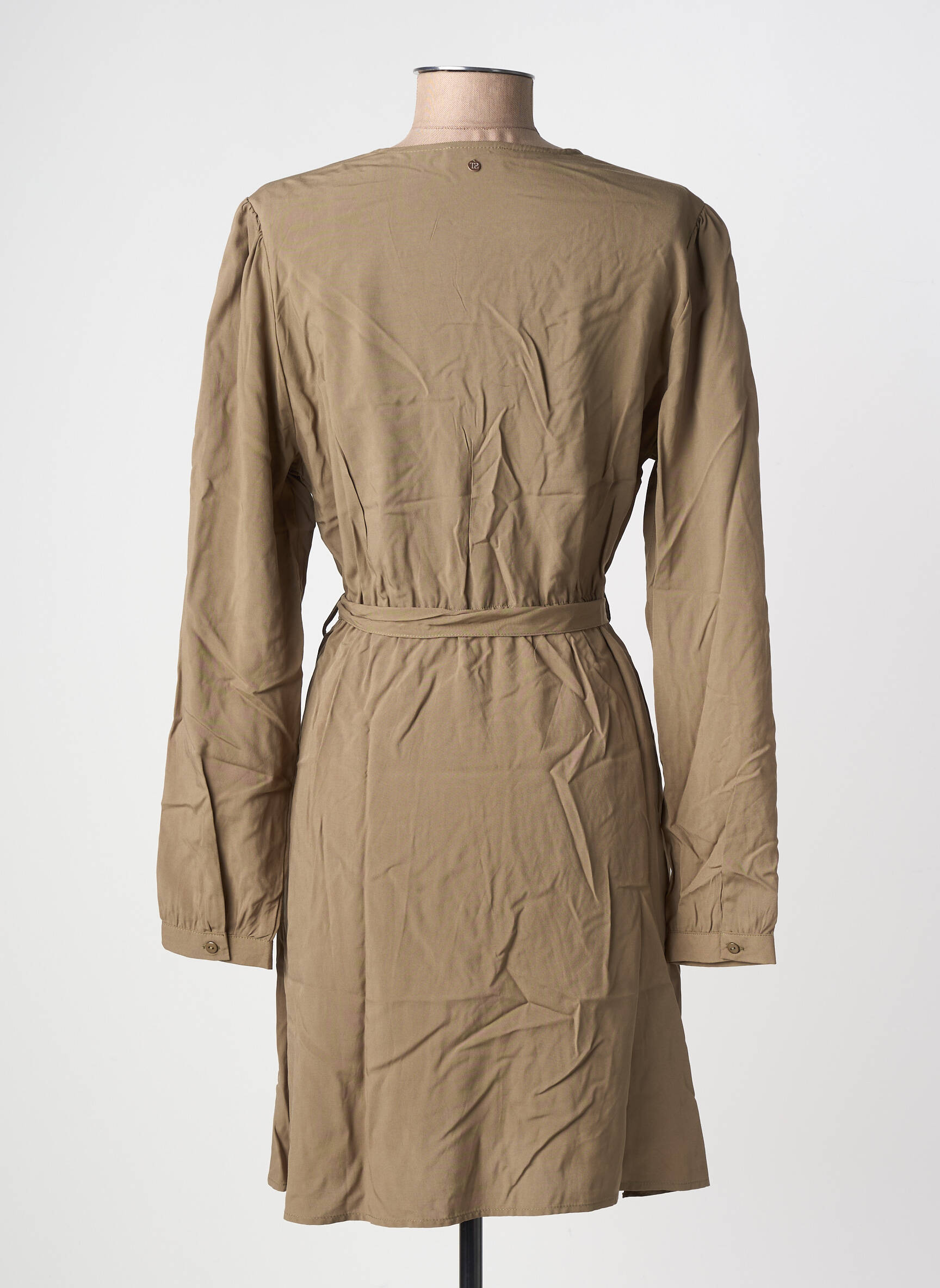 Rochie midi mâneci lungi mâneci lungi verde TEDDY SMITH femeie
