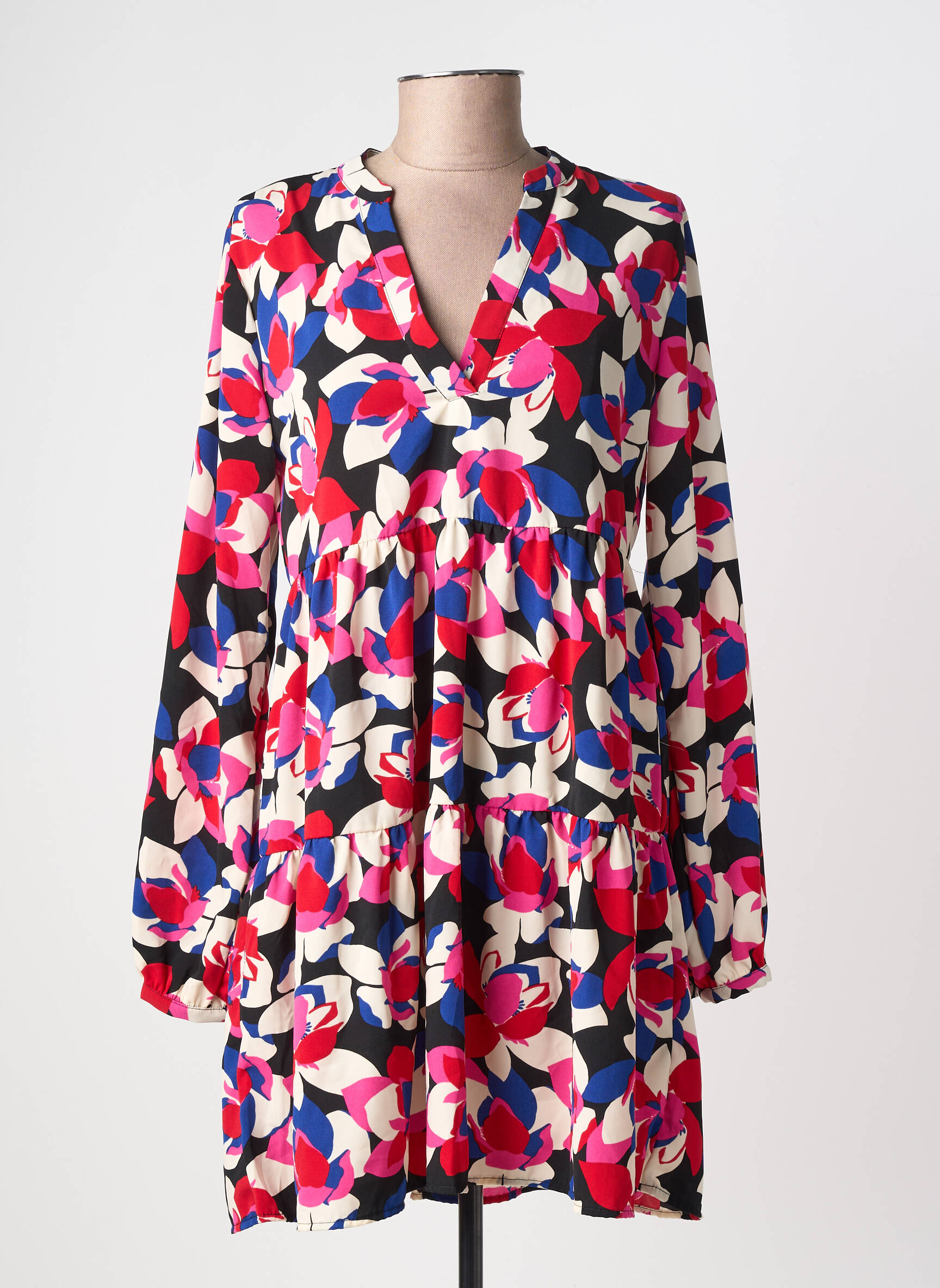 Rochie scurtă mâneci lungi mâneci lungi roz ONLY femeie