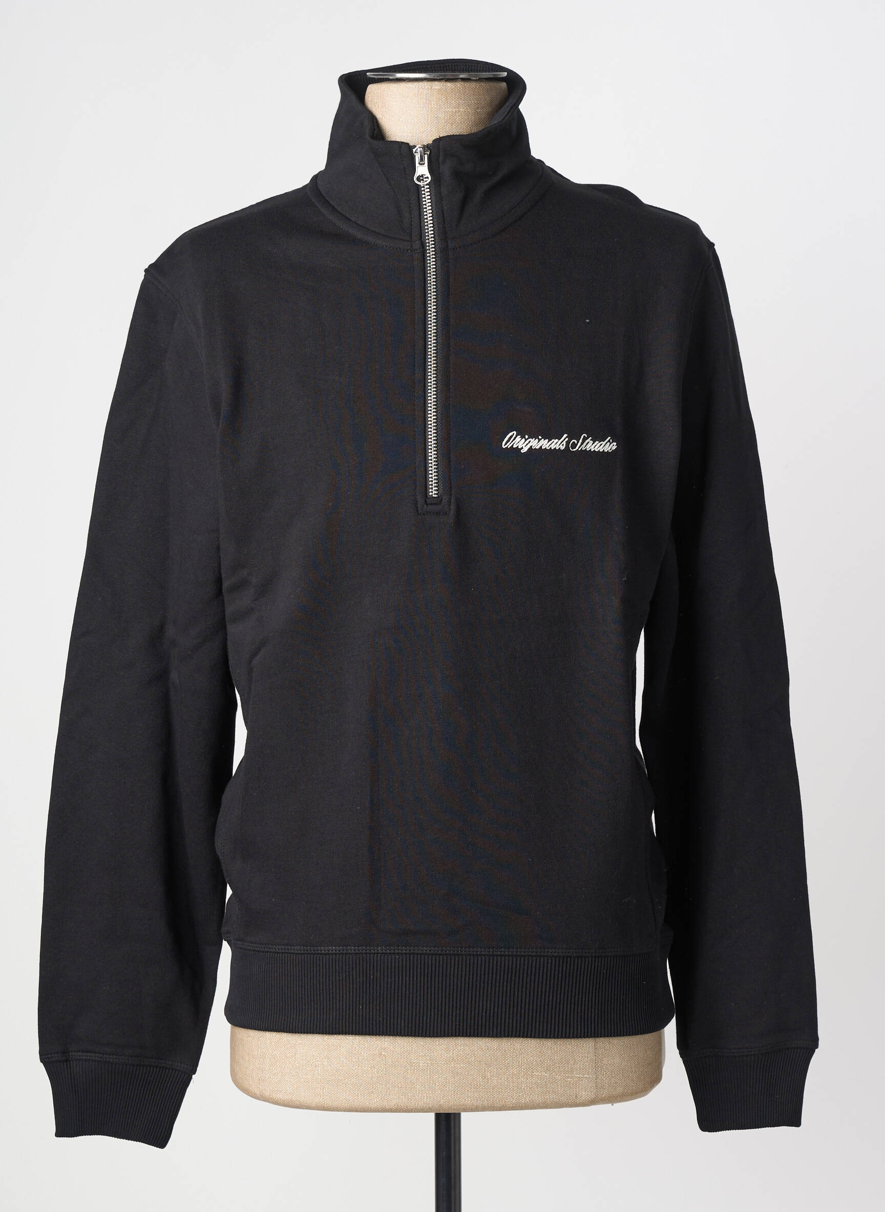 Hanorac broderie mâneci lungi negru JACK & JONES bărbat