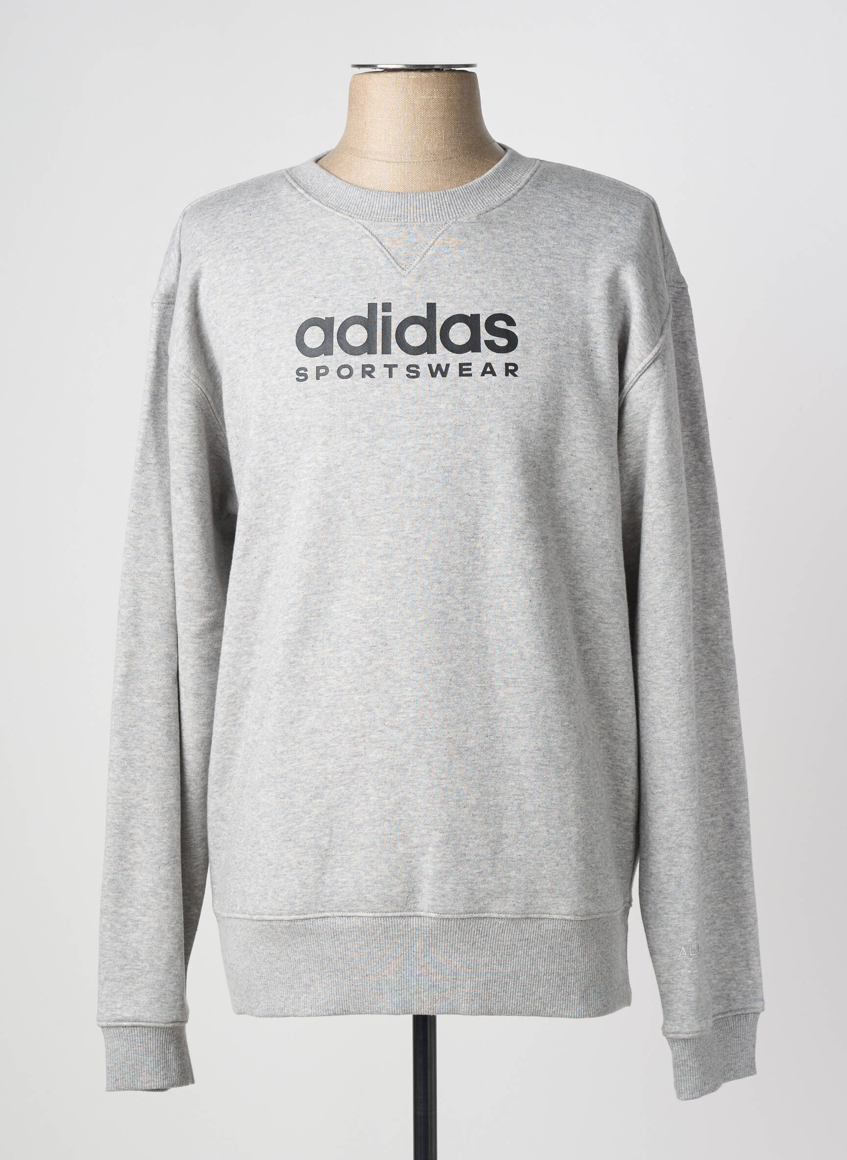 Hanorac elasticitate mâneci lungi gri ADIDAS bărbat