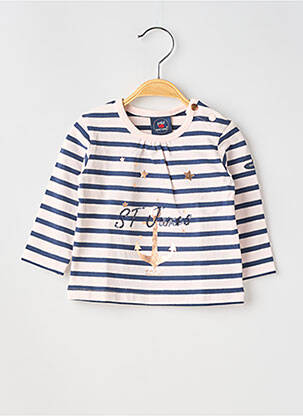 Tricou elasticitate mâneci lungi albastru SAINT JAMES fată