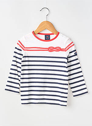 Tricou elasticitate mâneci lungi albastru SAINT JAMES fată