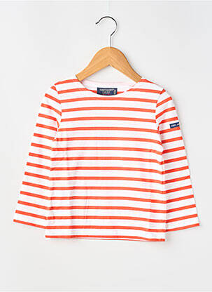 Tricou elasticitate mâneci lungi portocalie SAINT JAMES fată