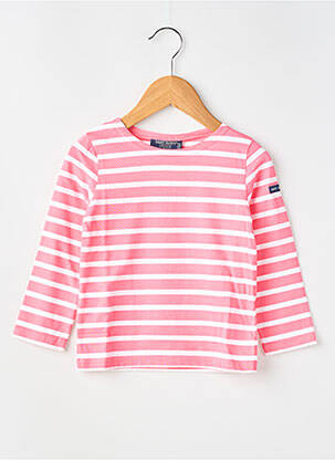 Tricou elasticitate mâneci lungi roz SAINT JAMES fată