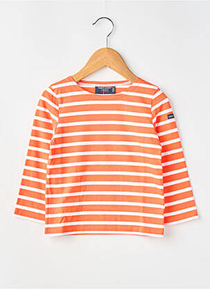 Tricou elasticitate mâneci lungi portocalie SAINT JAMES fată
