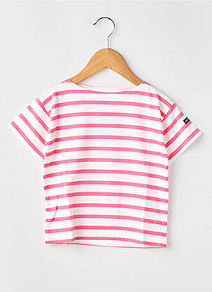 Tricou elasticitate mâneci scurte roz SAINT JAMES copil