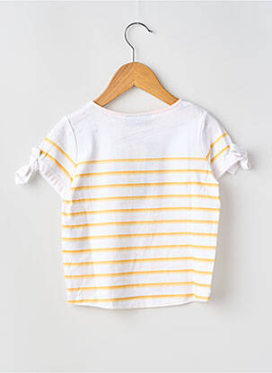 Tricou elasticitate mâneci scurte galben SAINT JAMES fată