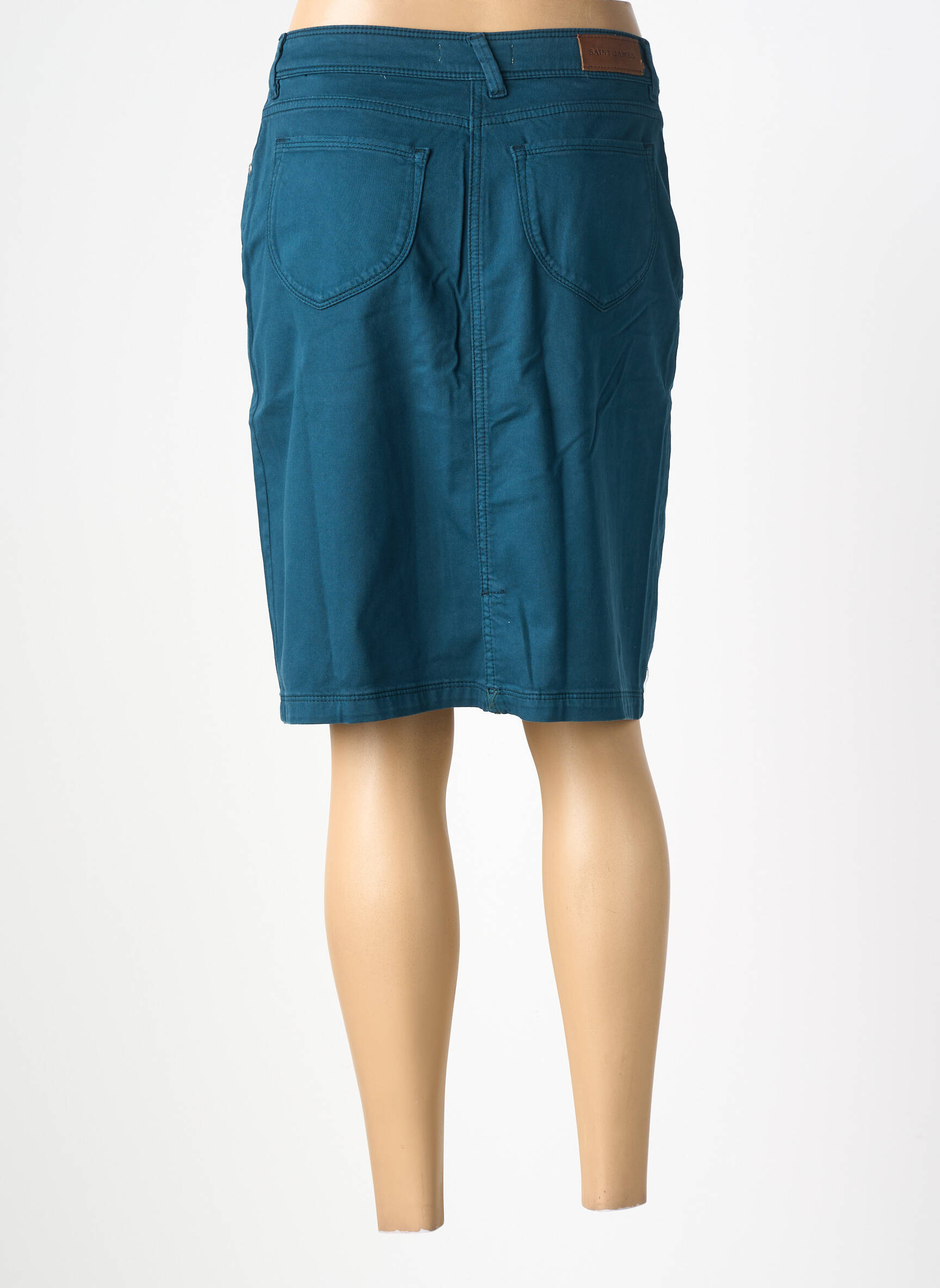 Fustă midi elasticitate albastru SAINT JAMES femeie