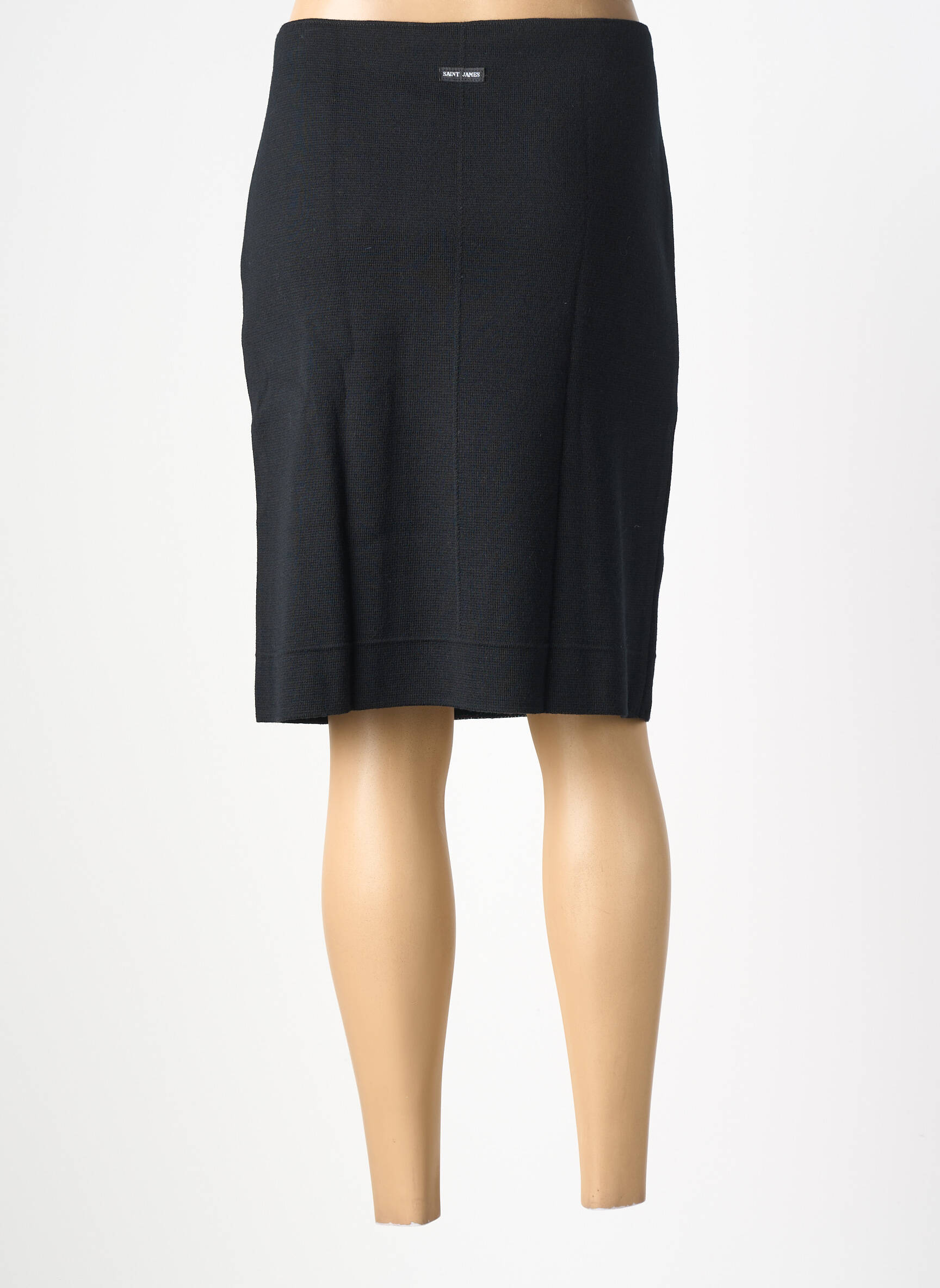 Fustă midi elasticitate negru SAINT JAMES femeie