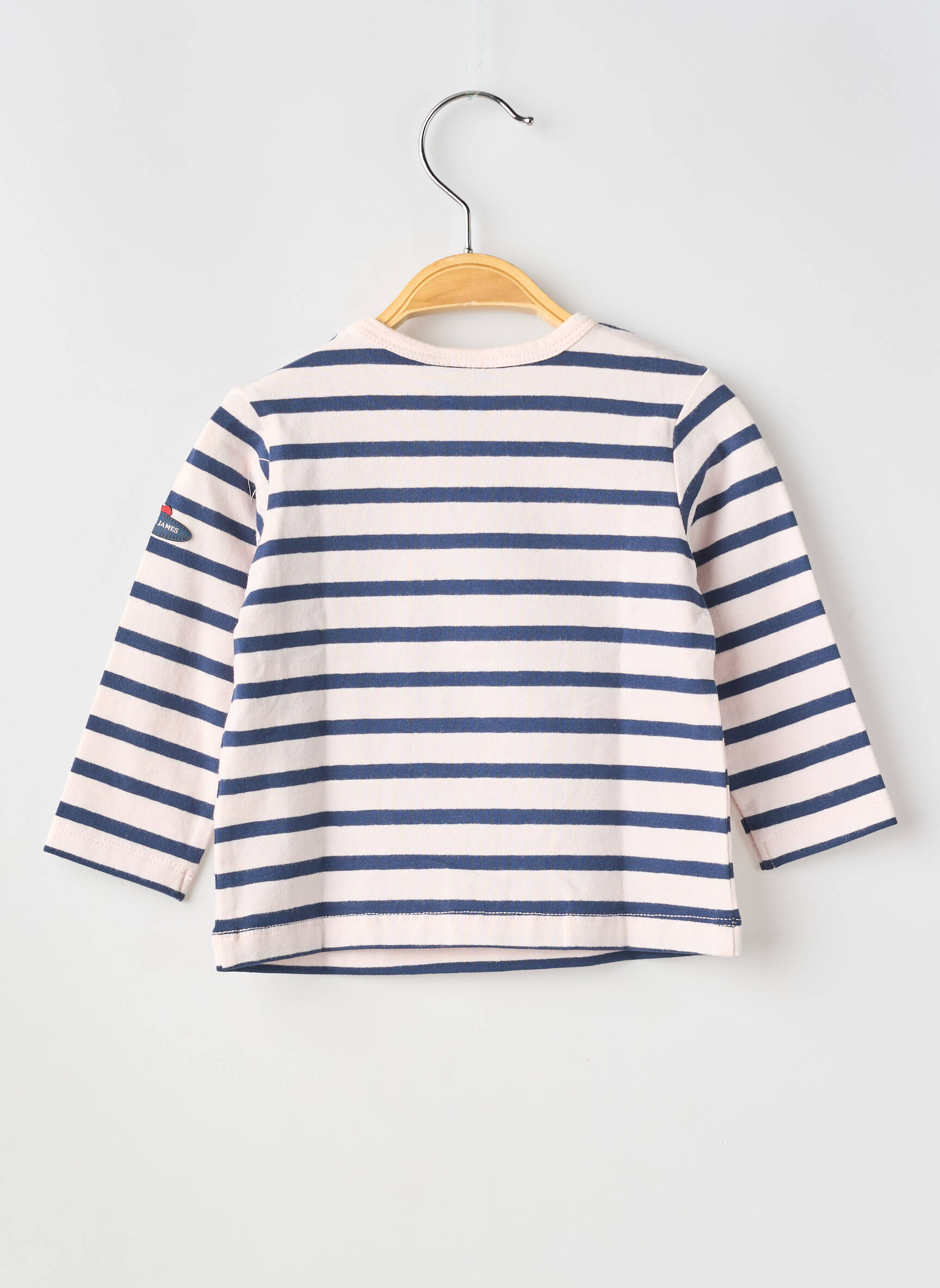 Tricou elasticitate mâneci lungi albastru SAINT JAMES fată