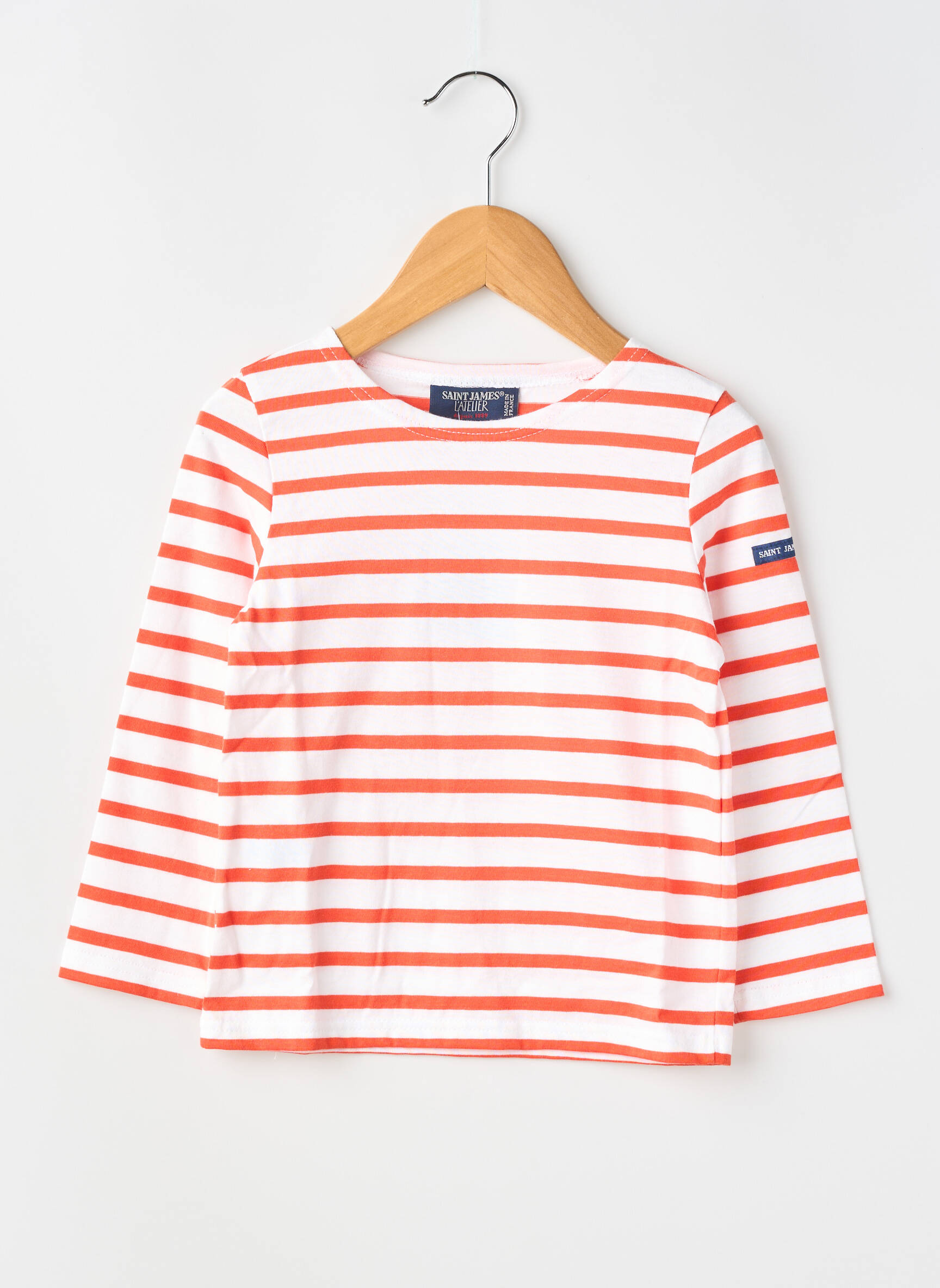 Tricou elasticitate mâneci lungi portocalie SAINT JAMES fată