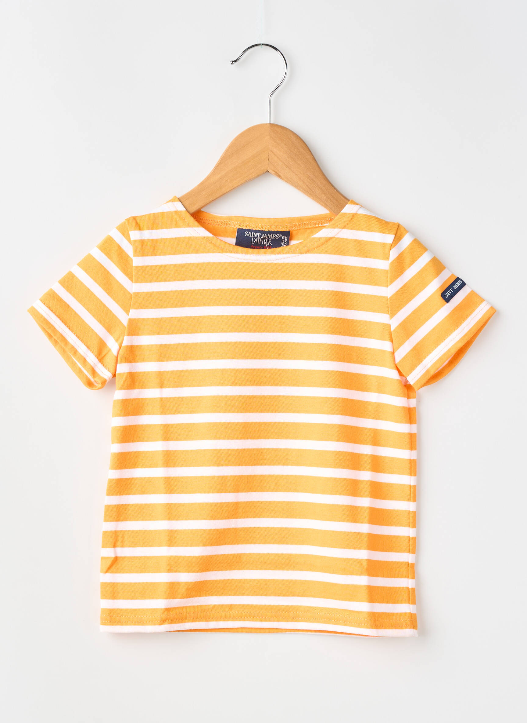 Tricou elasticitate mâneci scurte portocalie SAINT JAMES copil