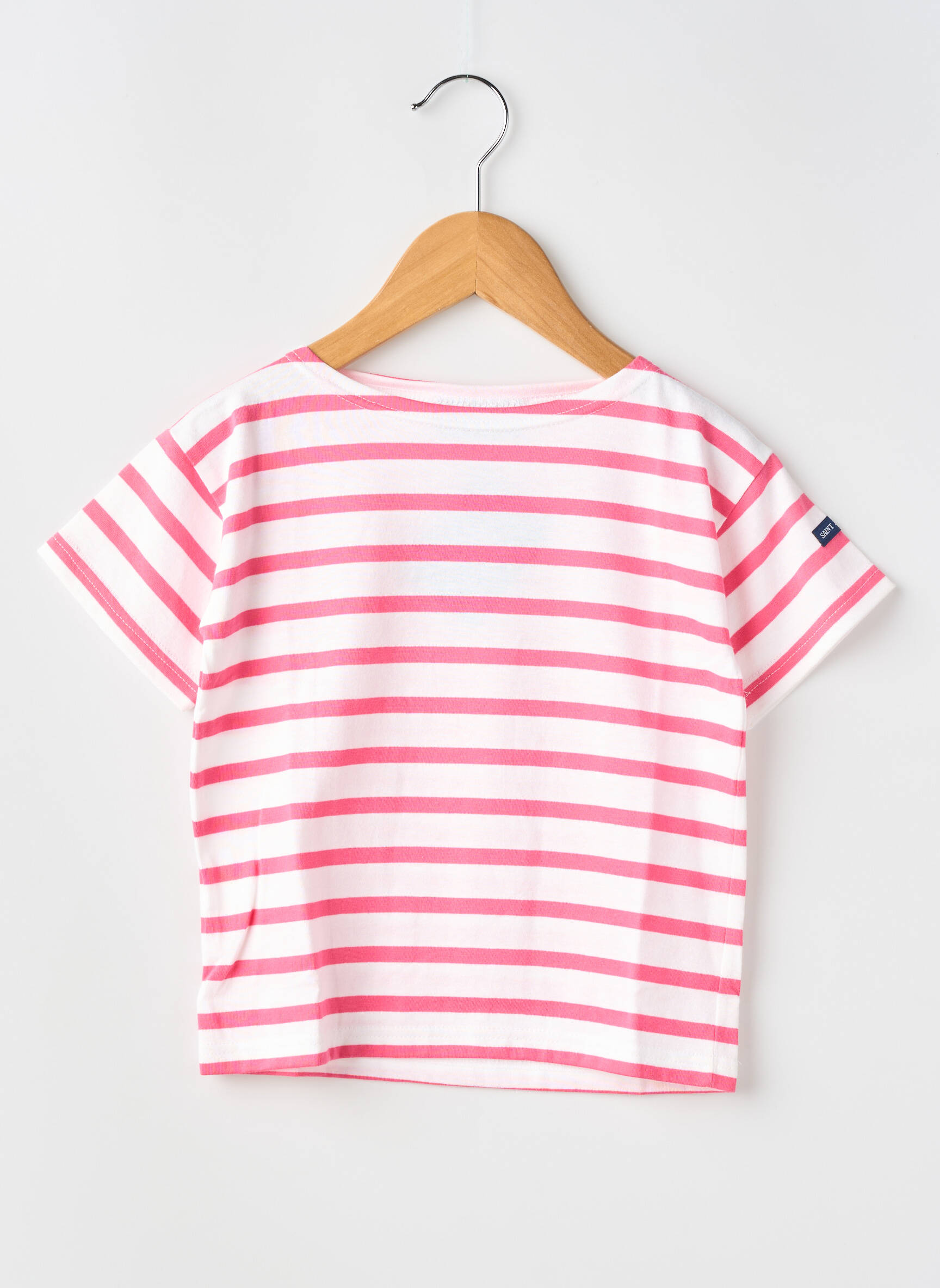 Tricou elasticitate mâneci scurte roz SAINT JAMES copil