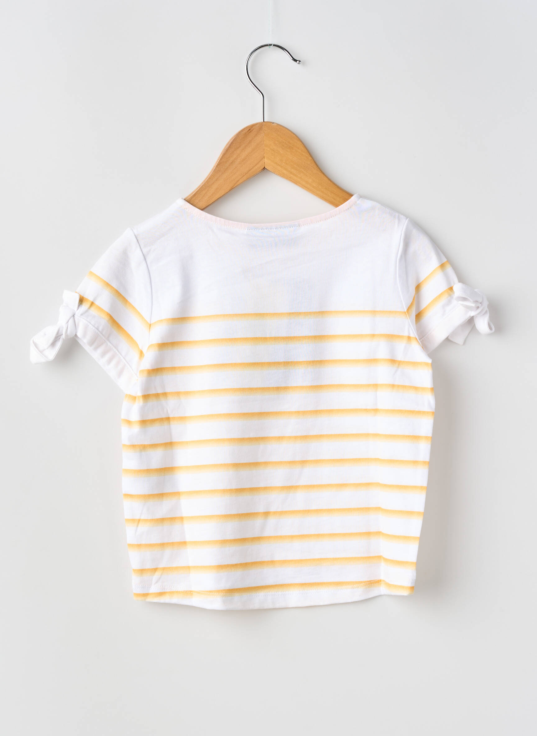 Tricou elasticitate mâneci scurte galben SAINT JAMES fată
