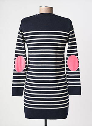 Rochie pulover plasă fină mâneci lungi albastru SAINT JAMES fată
