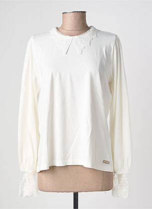 Top elasticitate mâneci lungi bej SAINT JAMES femeie