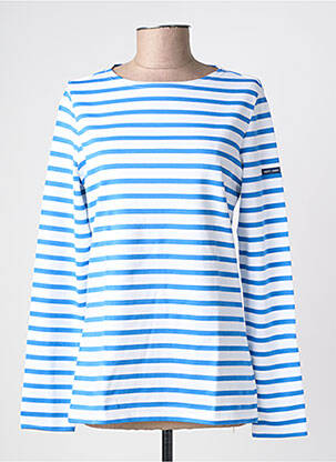 Tricou mâneci lungi mâneci lungi albastru SAINT JAMES femeie