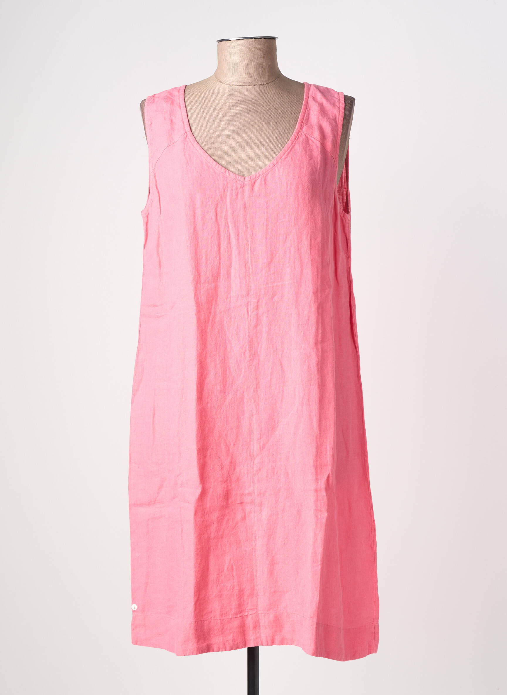 Rochie midi fără mâneci fără mâneci roz SAINT JAMES femeie