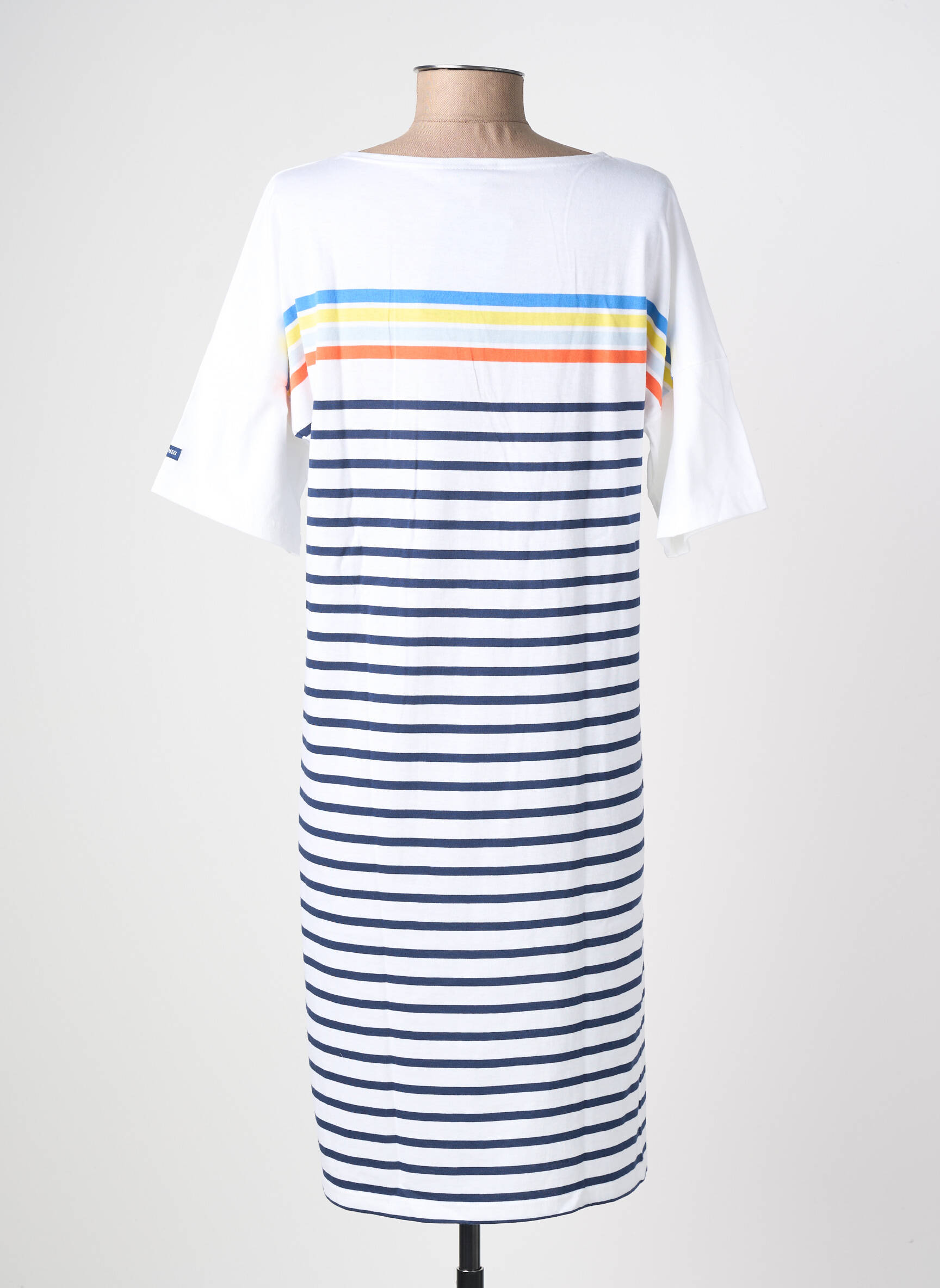 Rochie midi mâneci scurte mâneci scurte alb SAINT JAMES femeie