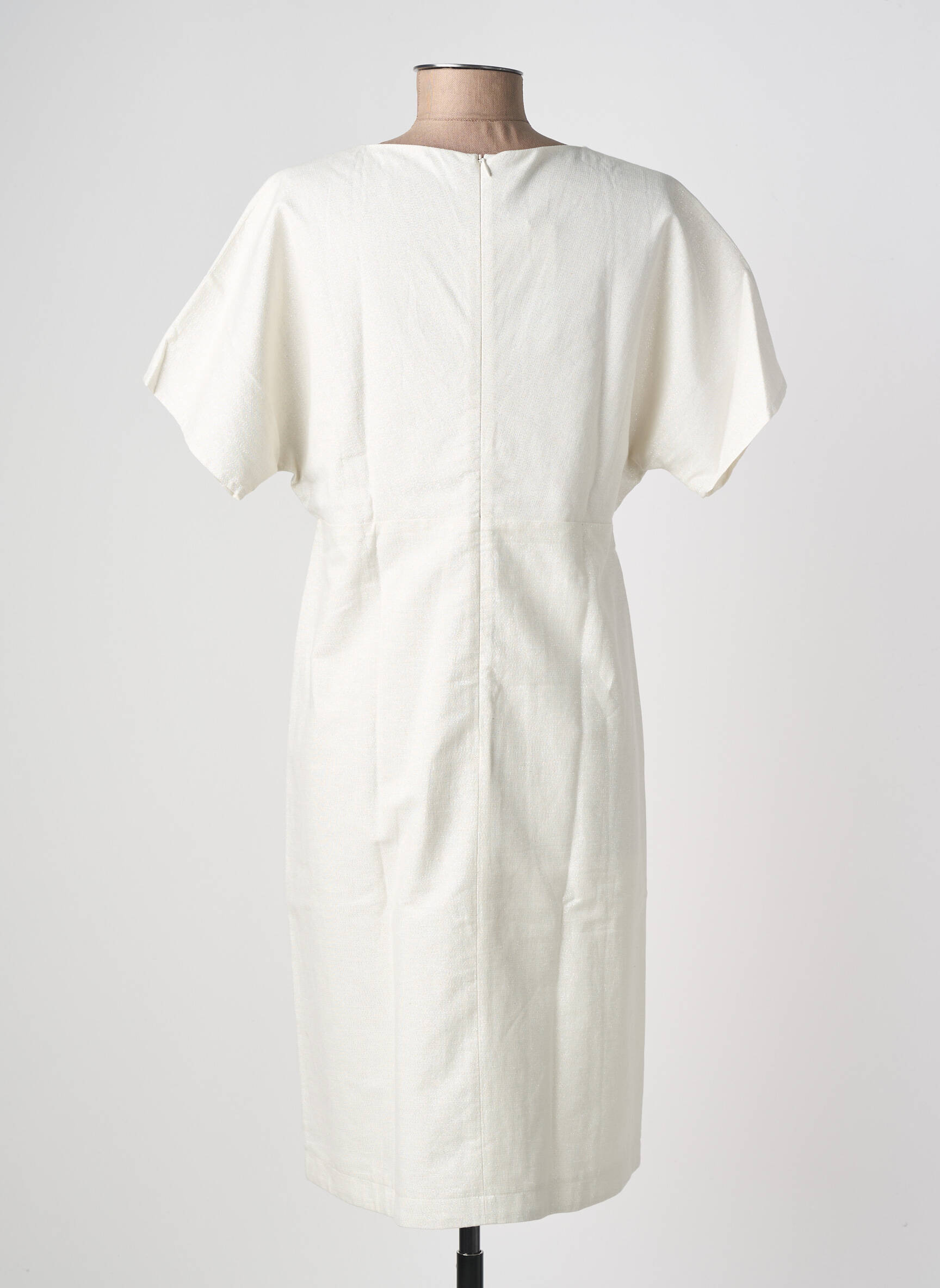 Rochie midi mâneci scurte mâneci scurte bej SAINT JAMES femeie
