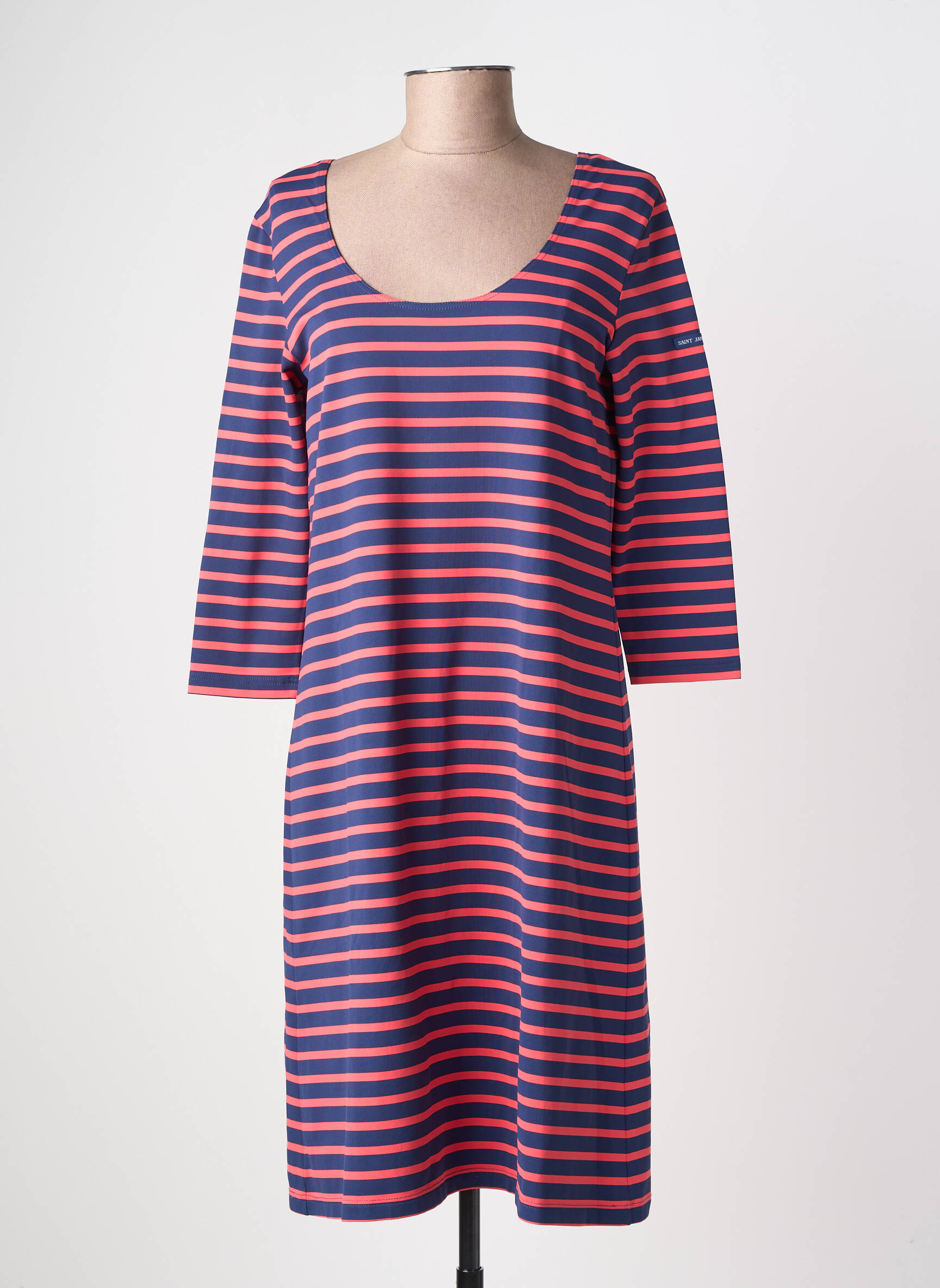 Rochie midi mâneci 3/4 mâneci 3/4 roz SAINT JAMES femeie