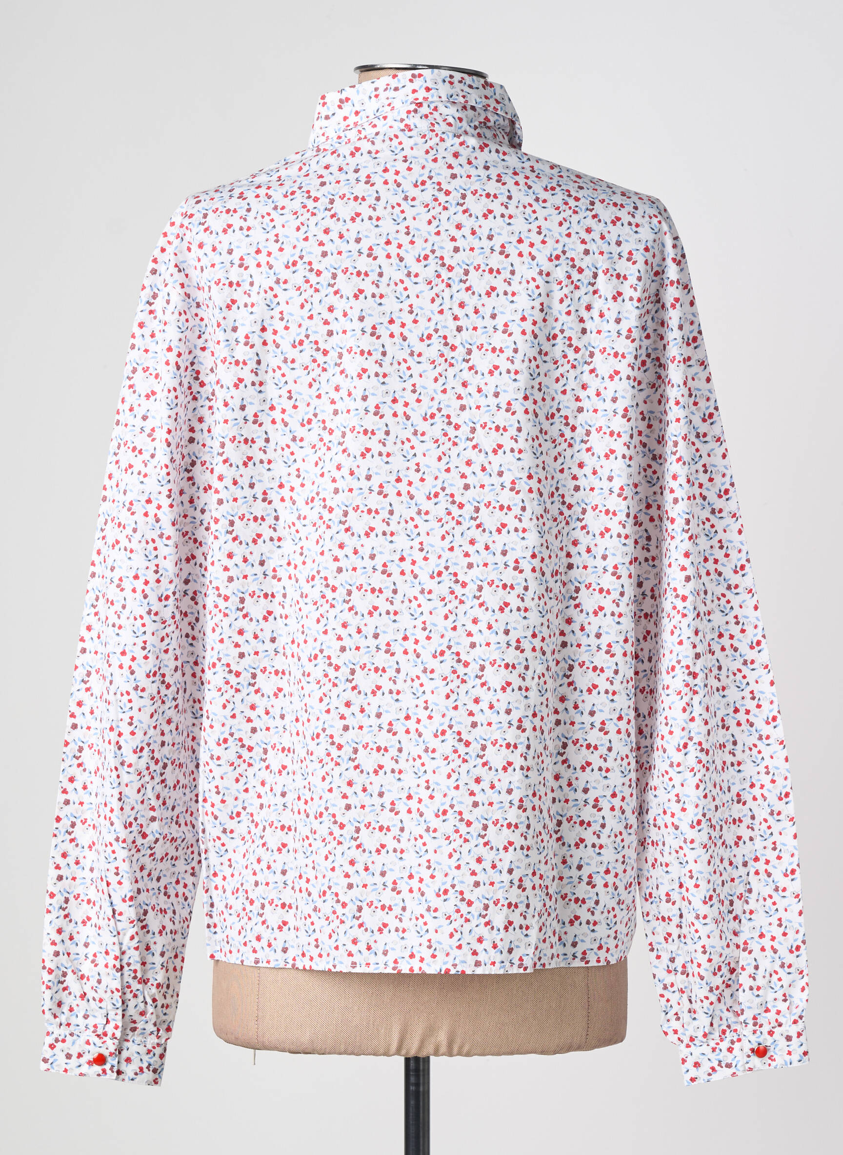 Cămașă imprimeu floral mâneci lungi roșu SAINT JAMES femeie