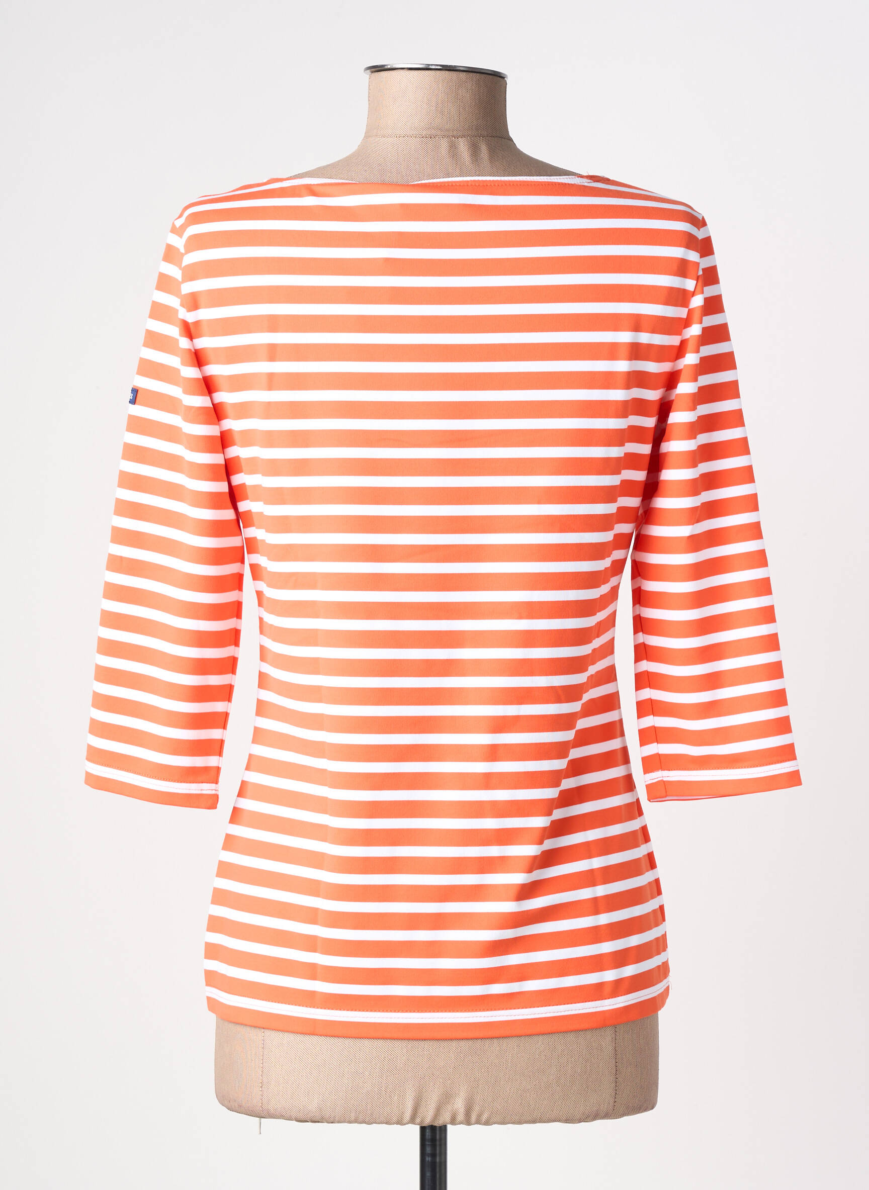 Tricou mâneci 3/4 mâneci 3/4 portocalie SAINT JAMES femeie