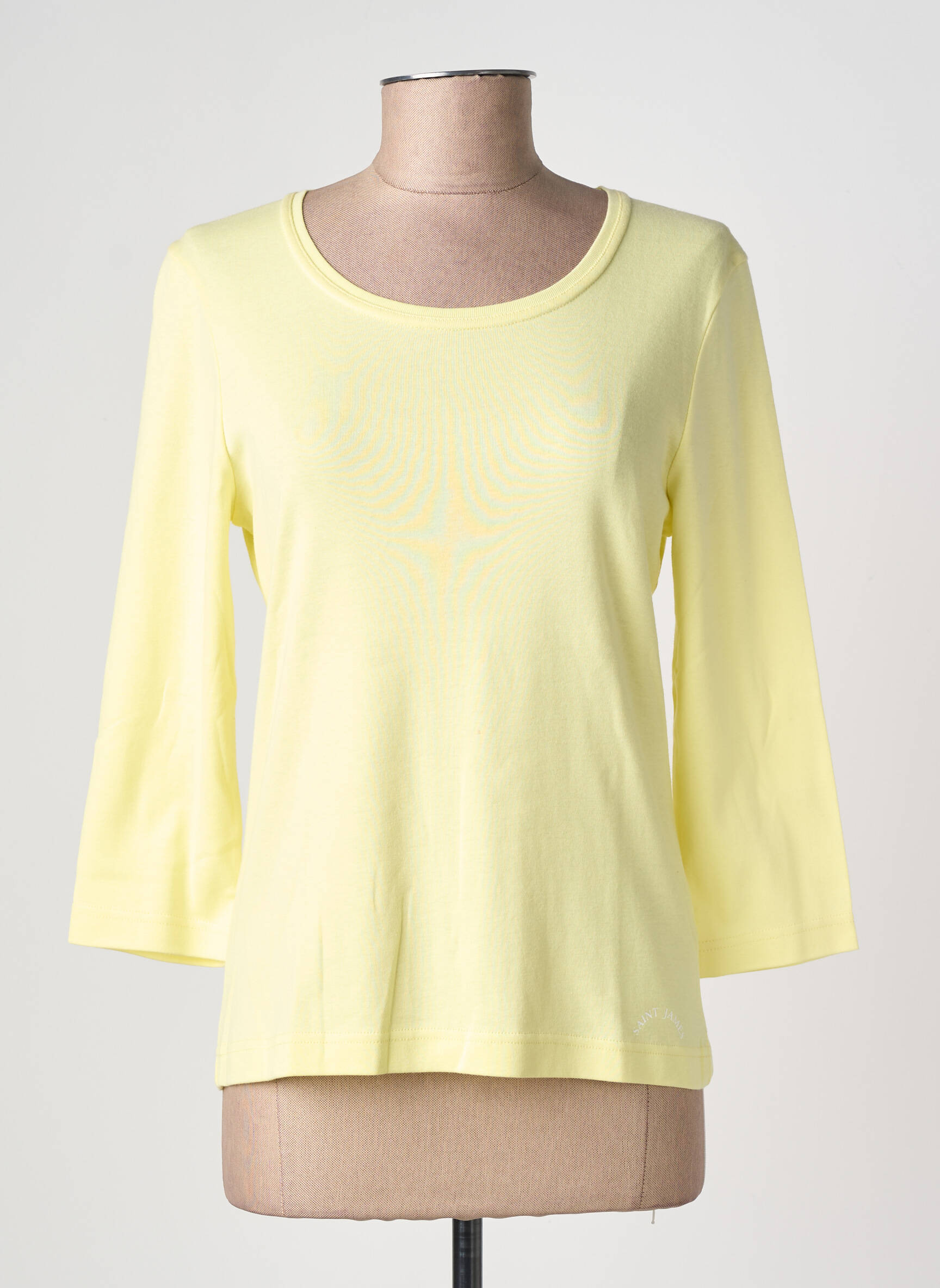 Tricou mâneci 3/4 mâneci 3/4 galben SAINT JAMES femeie