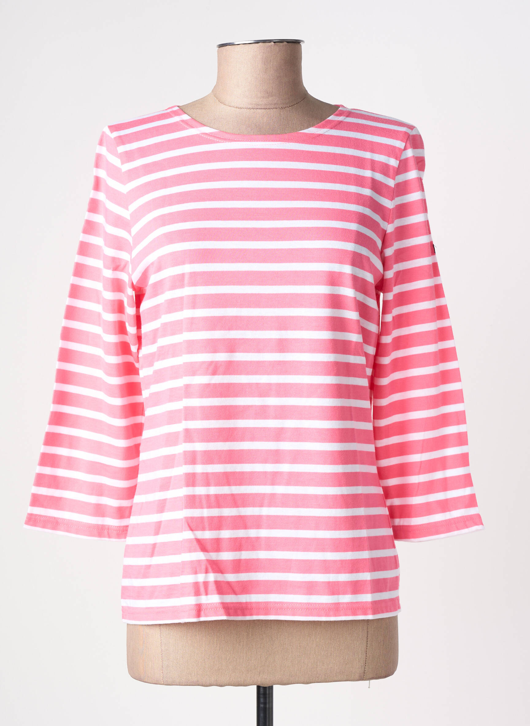 Tricou mâneci 3/4 mâneci 3/4 roz SAINT JAMES femeie