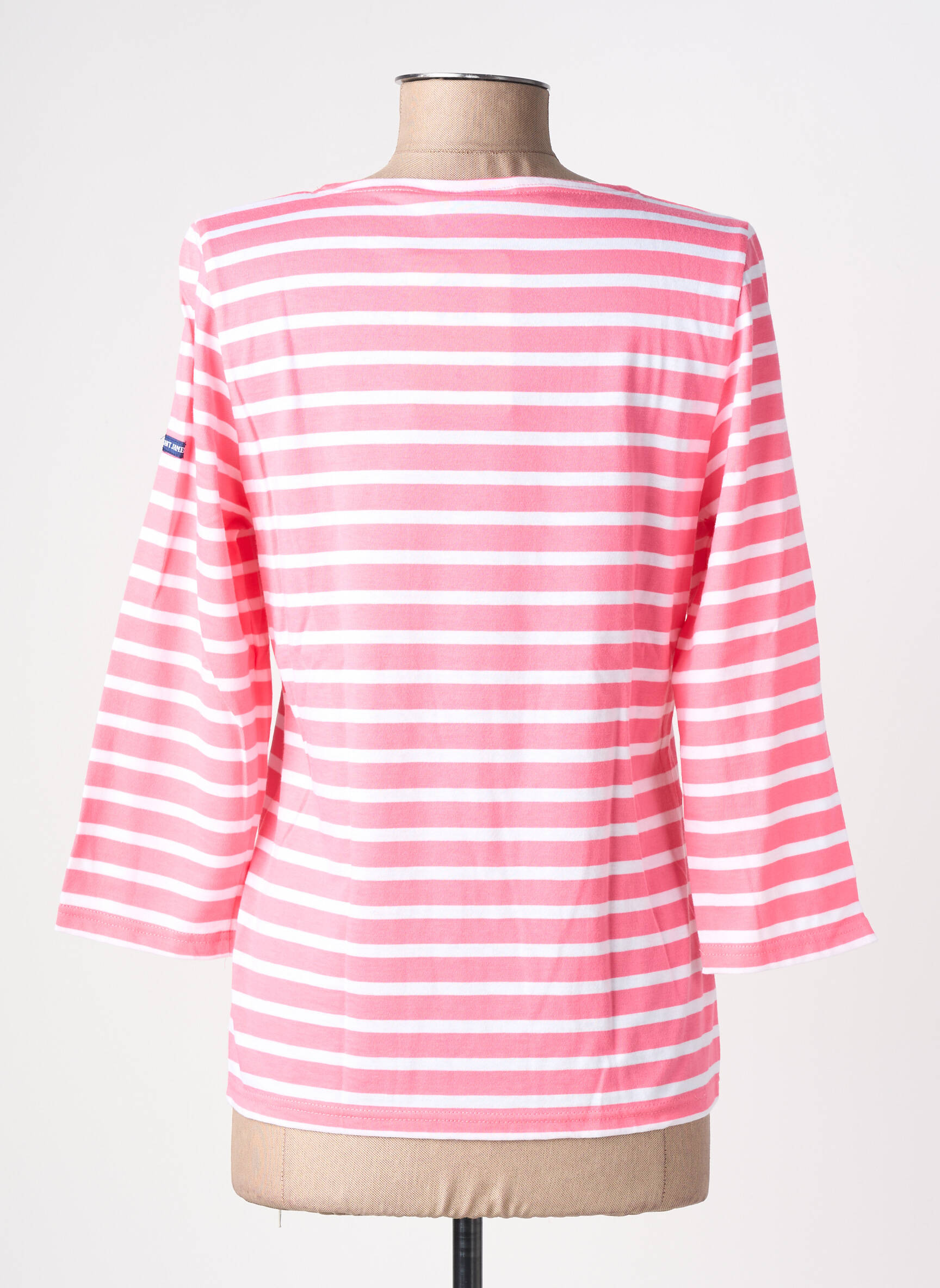 Tricou mâneci 3/4 mâneci 3/4 roz SAINT JAMES femeie