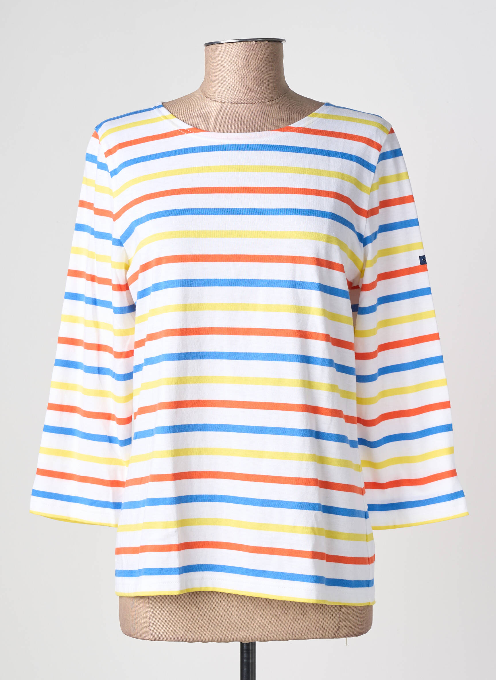Tricou mâneci 3/4 mâneci 3/4 alb SAINT JAMES femeie