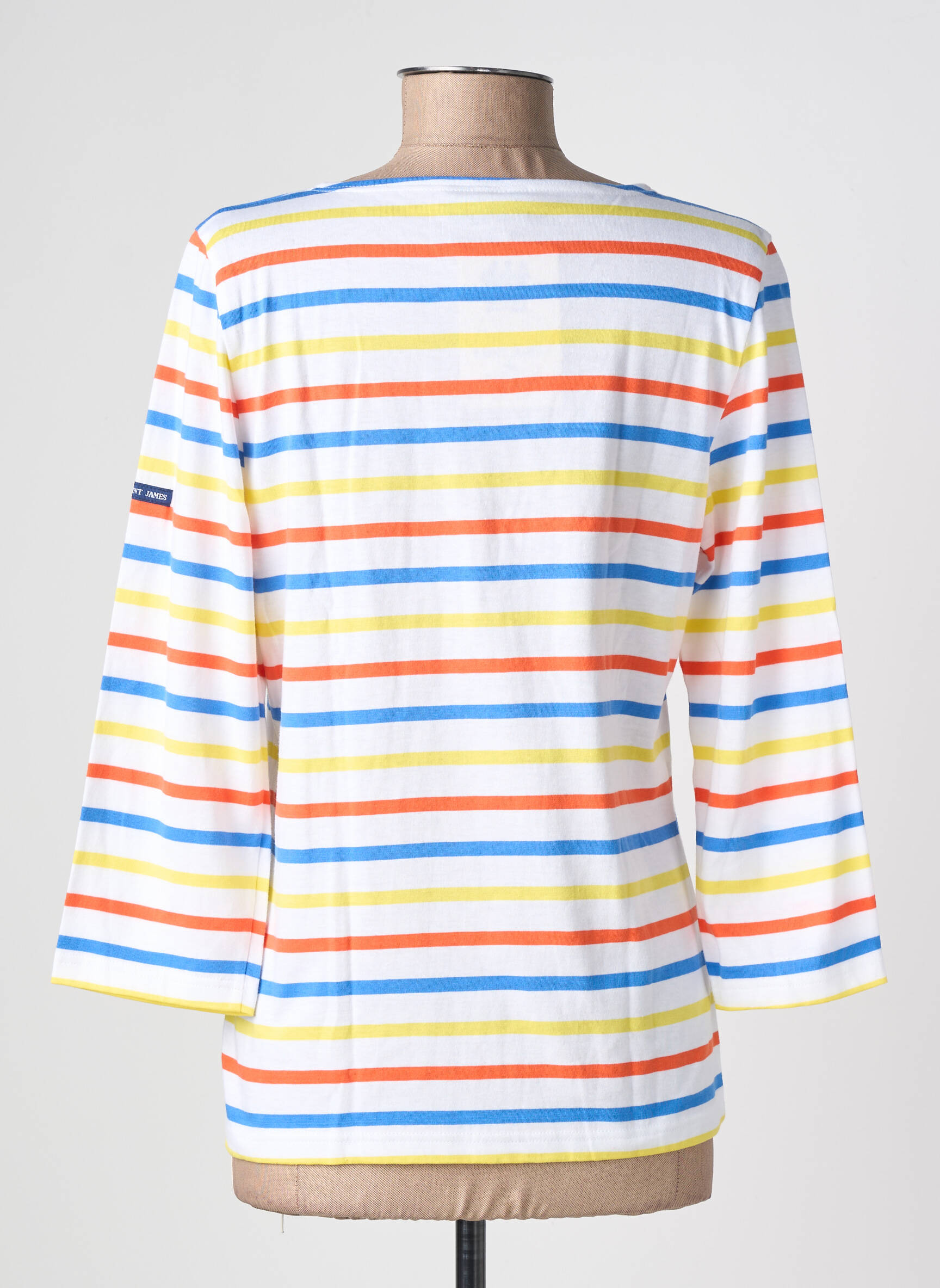 Tricou mâneci 3/4 mâneci 3/4 alb SAINT JAMES femeie
