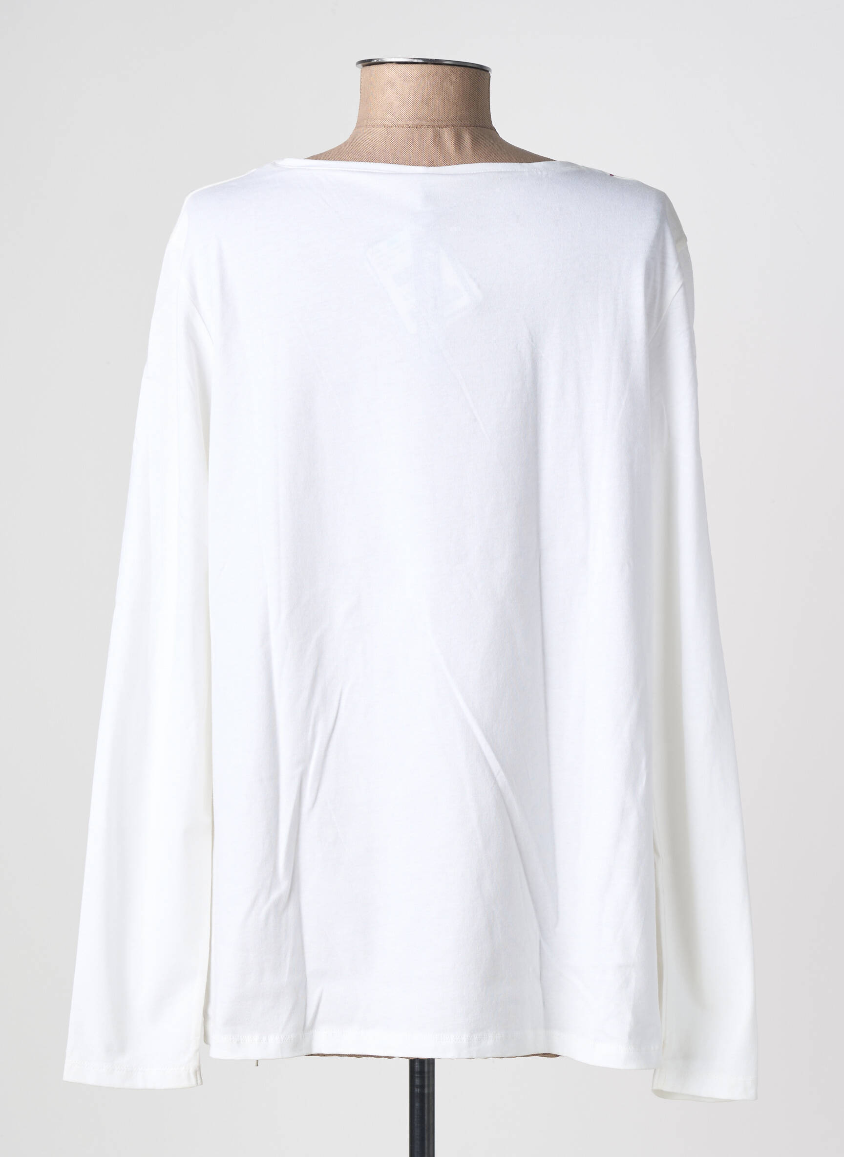 Tricou mâneci lungi mâneci lungi alb SAINT JAMES femeie