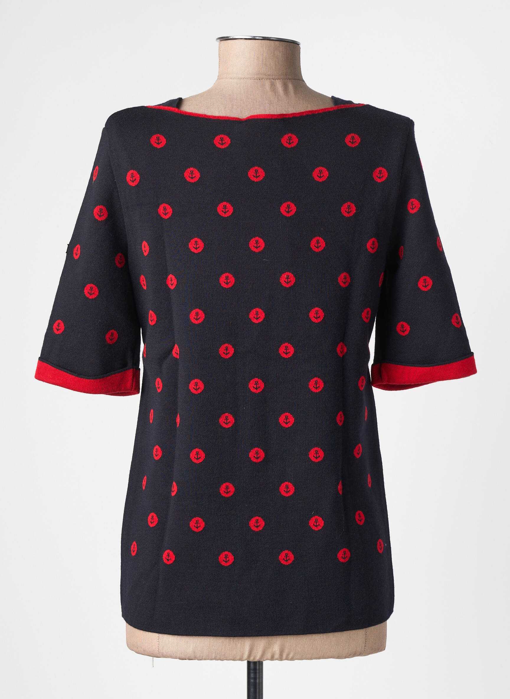 Tricou mâneci 3/4 mâneci 3/4 albastru SAINT JAMES femeie