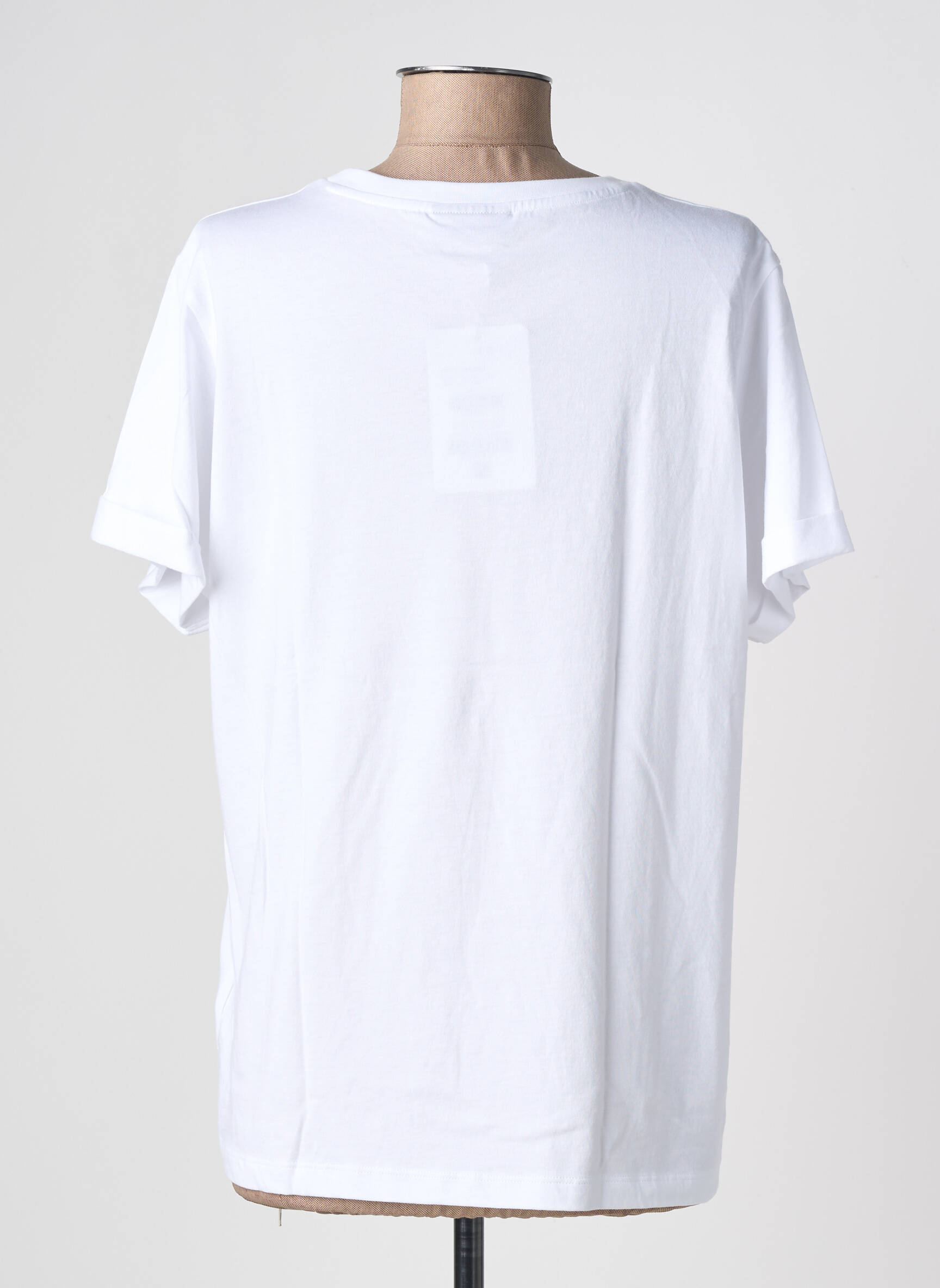 Tricou serigrafie mâneci scurte alb SAINT JAMES femeie