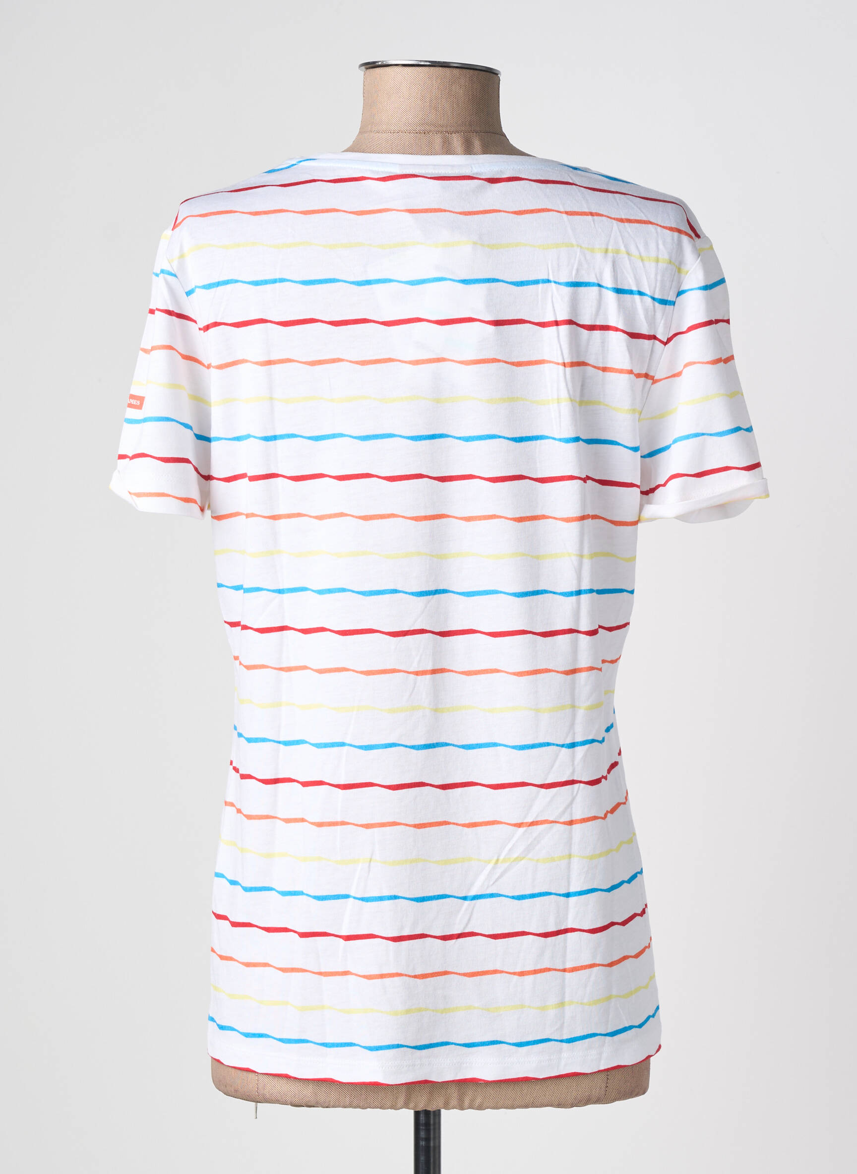 Tricou elasticitate mâneci scurte alb SAINT JAMES femeie