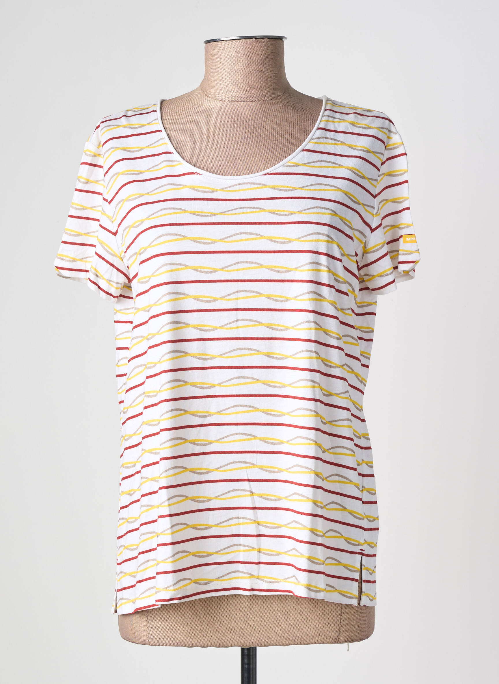Tricou elasticitate mâneci scurte galben SAINT JAMES femeie