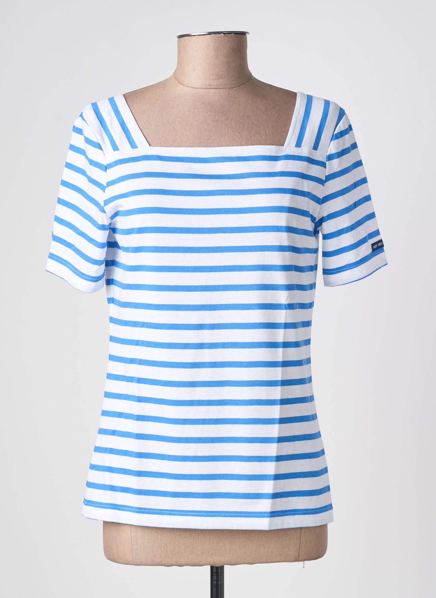 Tricou elasticitate mâneci scurte albastru SAINT JAMES femeie