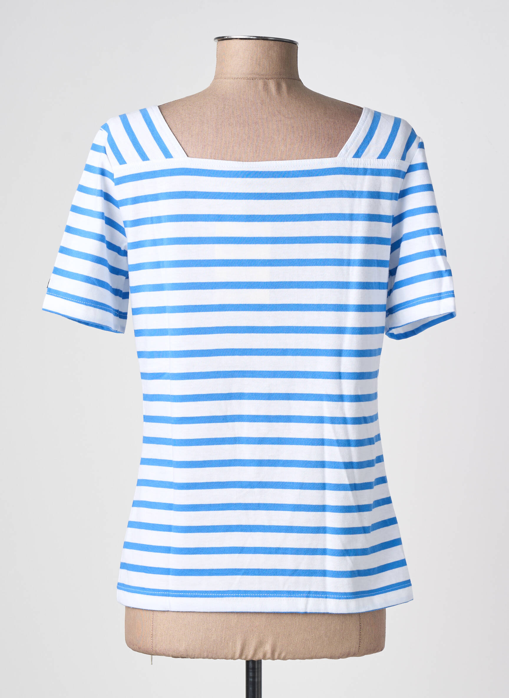 Tricou elasticitate mâneci scurte albastru SAINT JAMES femeie