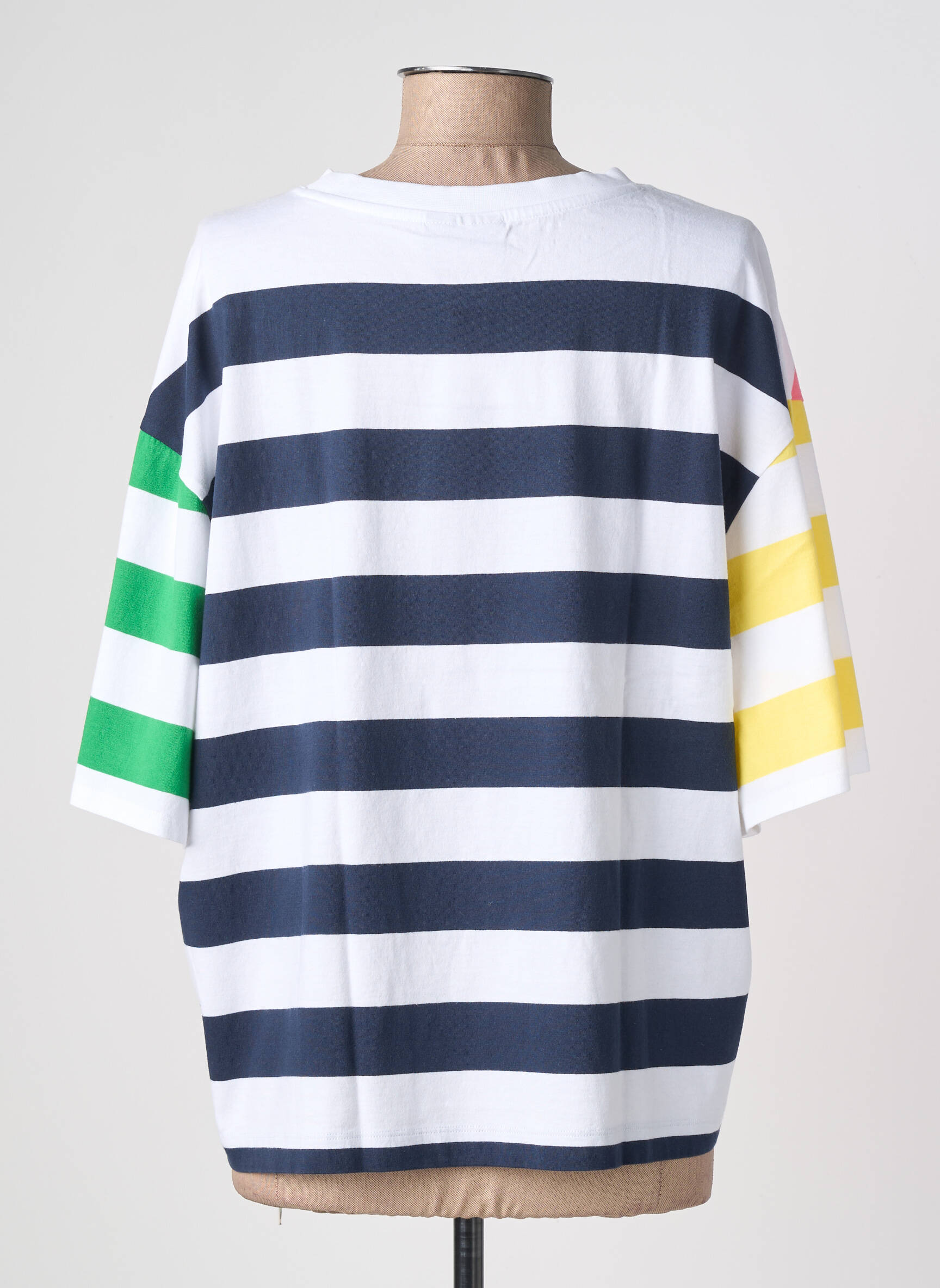Tricou croială dreaptă mâneci scurte roz SAINT JAMES femeie